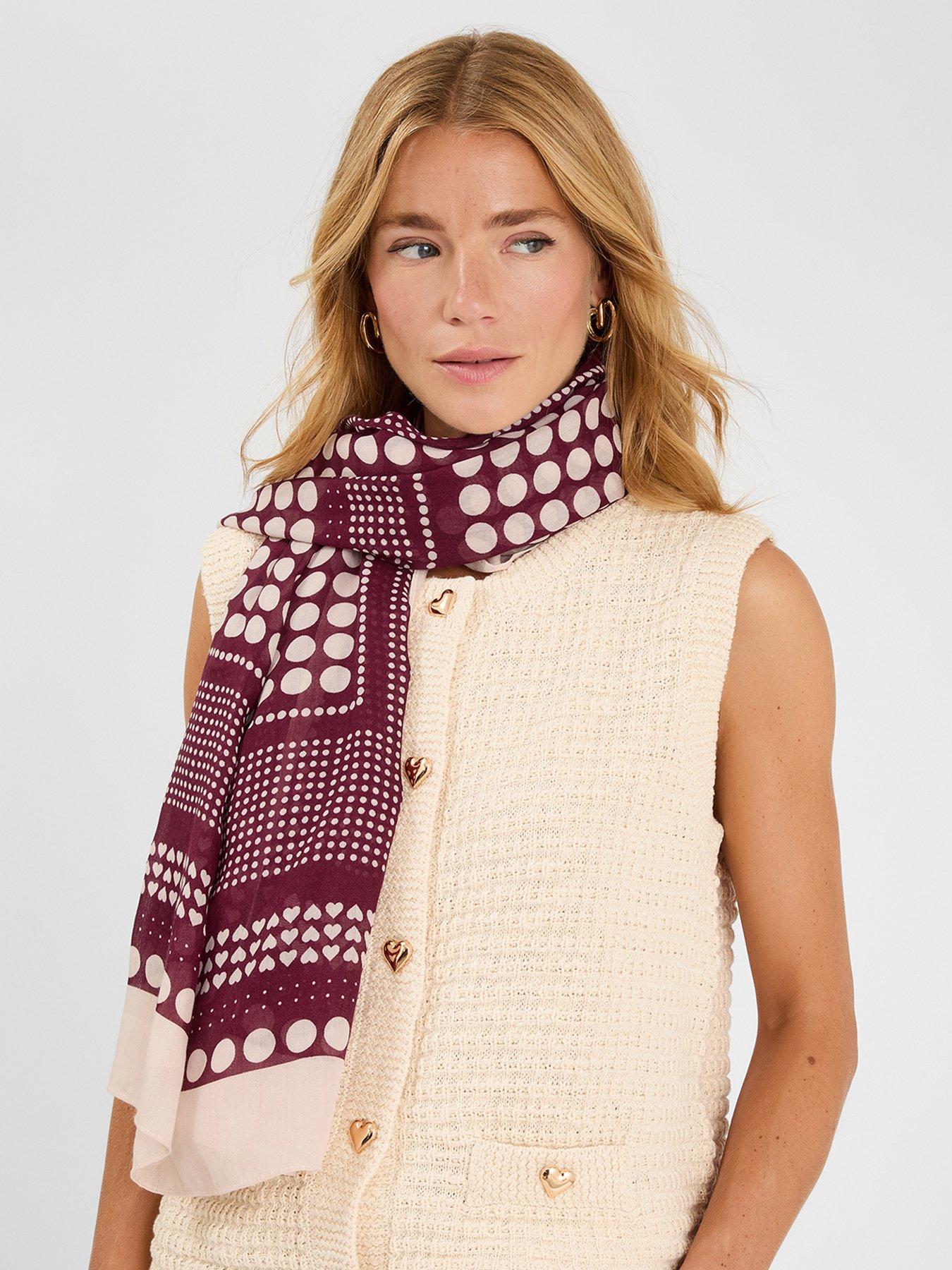 accessorize-large-polka-dot-heart-scarf-redstillFront