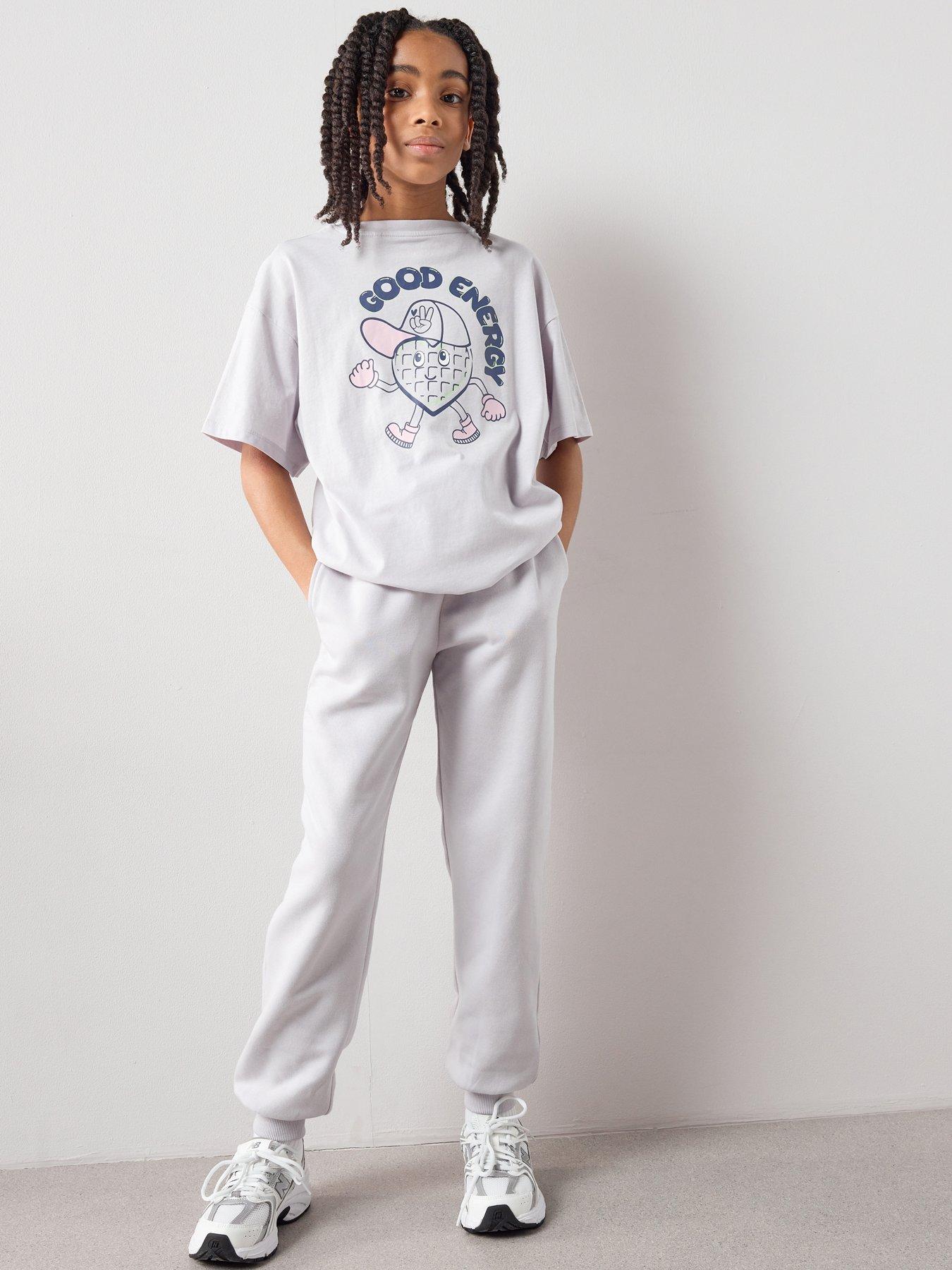 Image 3 of 6 of The Very Collection Girls Sweat Joggers - Lilac
