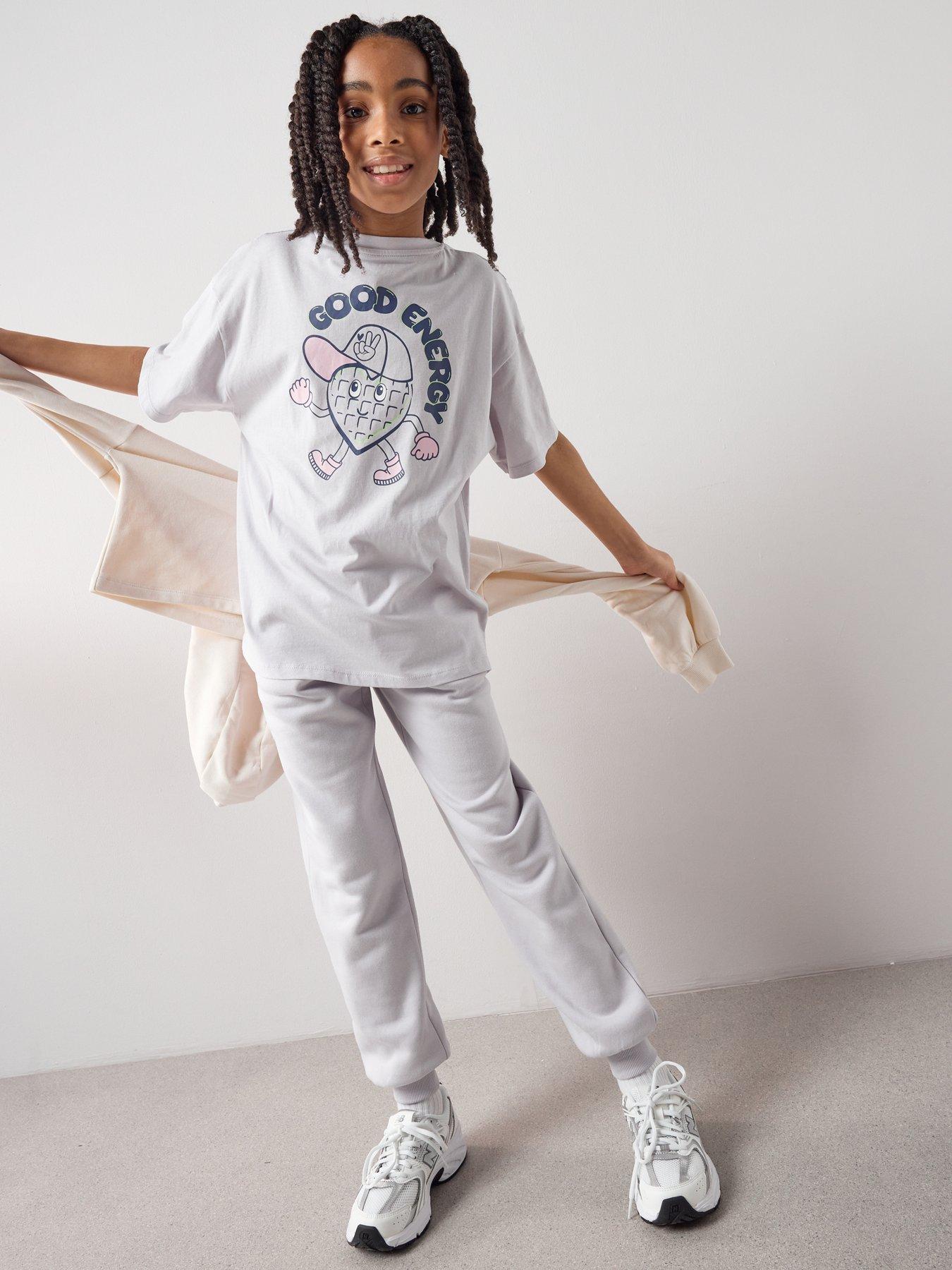 Image 6 of 6 of The Very Collection Girls Sweat Joggers - Lilac
