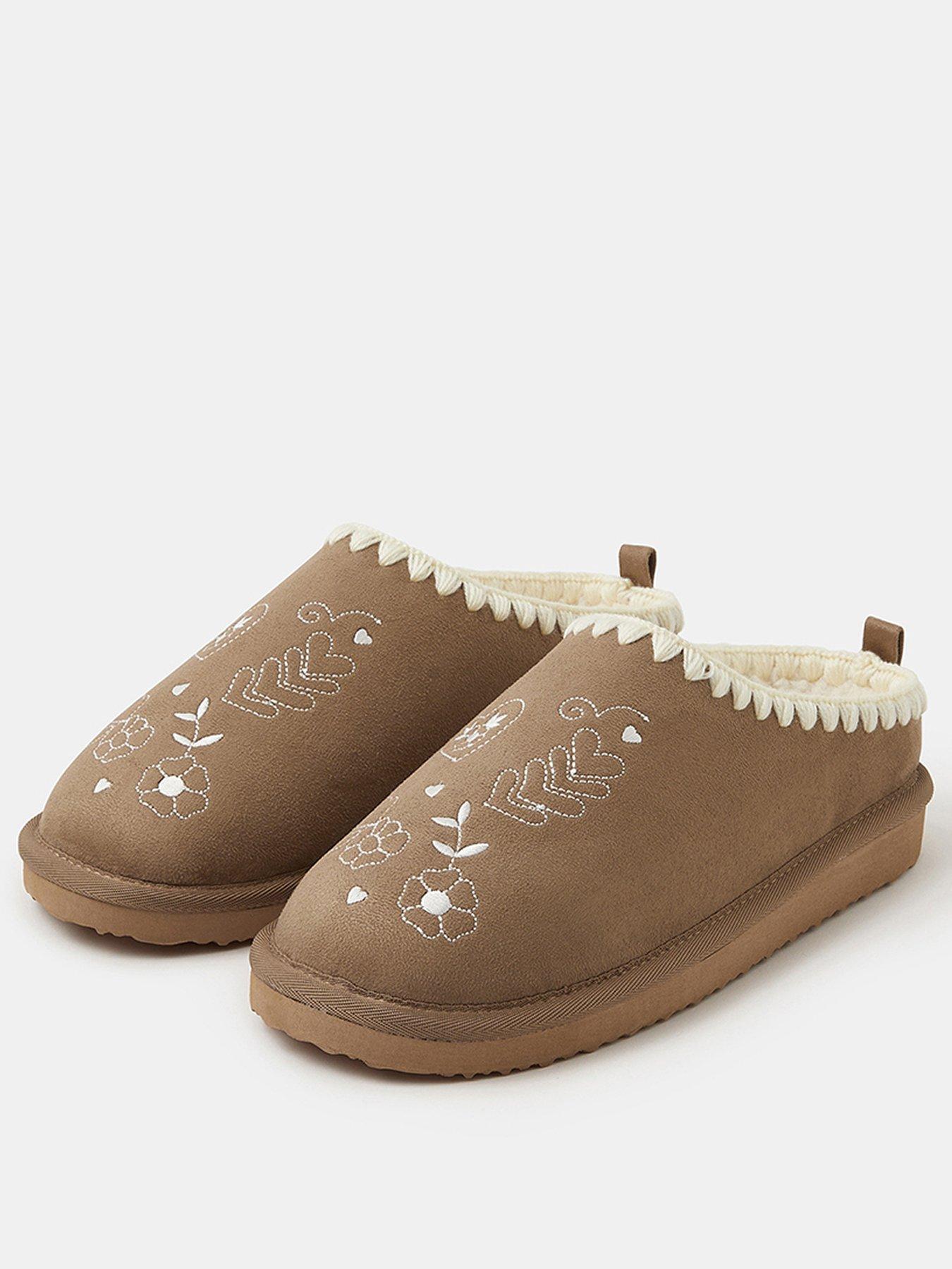 accessorize-heart-embroidered-mule-slippers-brownstillFront