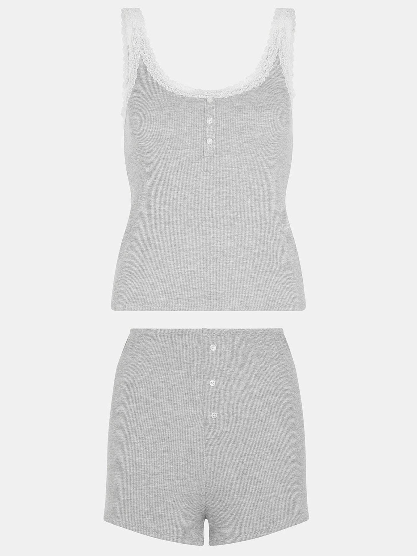 accessorize-rib-lace-trim-vest-set-grey