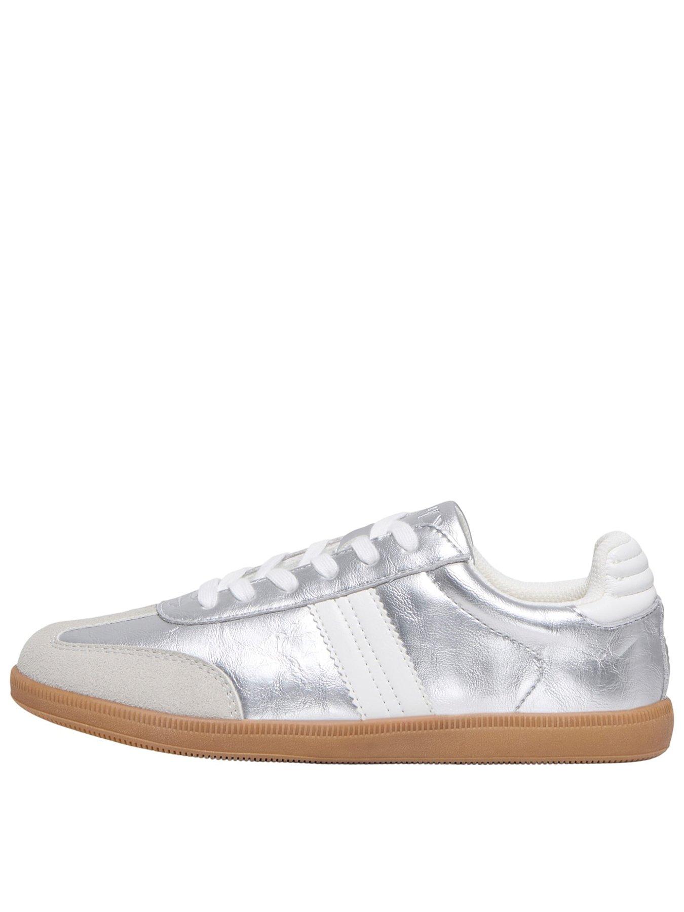 Only Amber Trainers - Silver