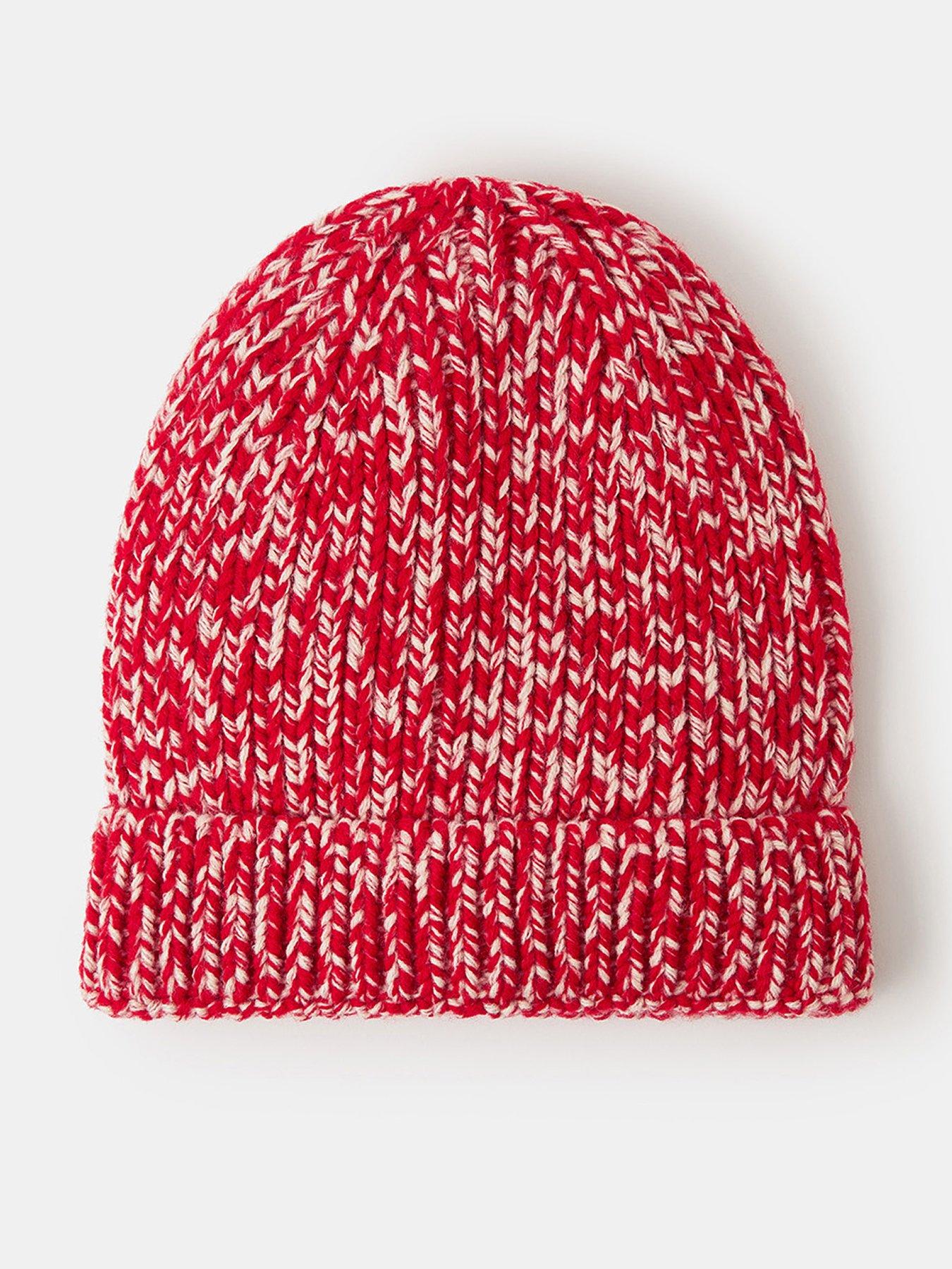 accessorize-chunky-two-tone-beanie-hat-red