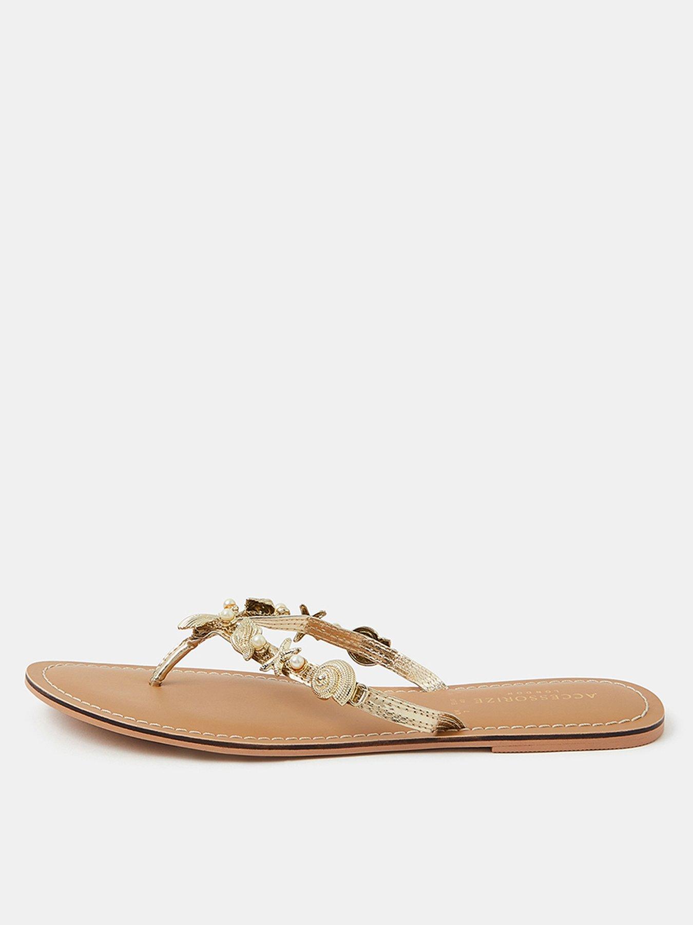 Accessorize Seashell Sandal - Gold