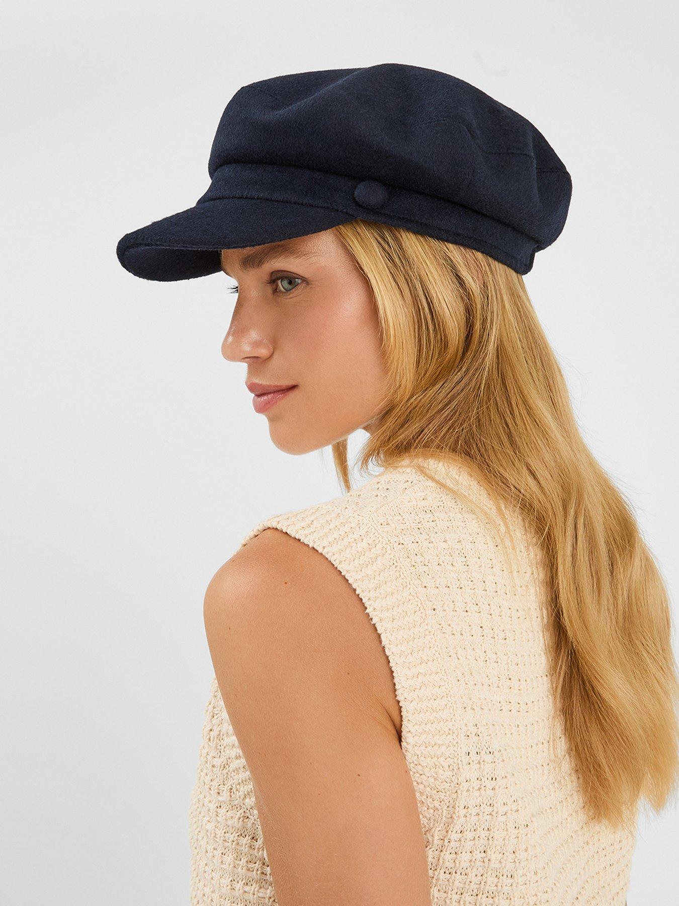 Image 2 of 4 of Accessorize Baker Boy Hat - Navy