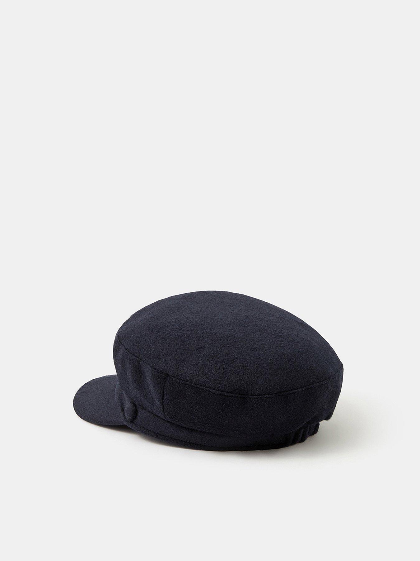 Image 3 of 4 of Accessorize Baker Boy Hat - Navy
