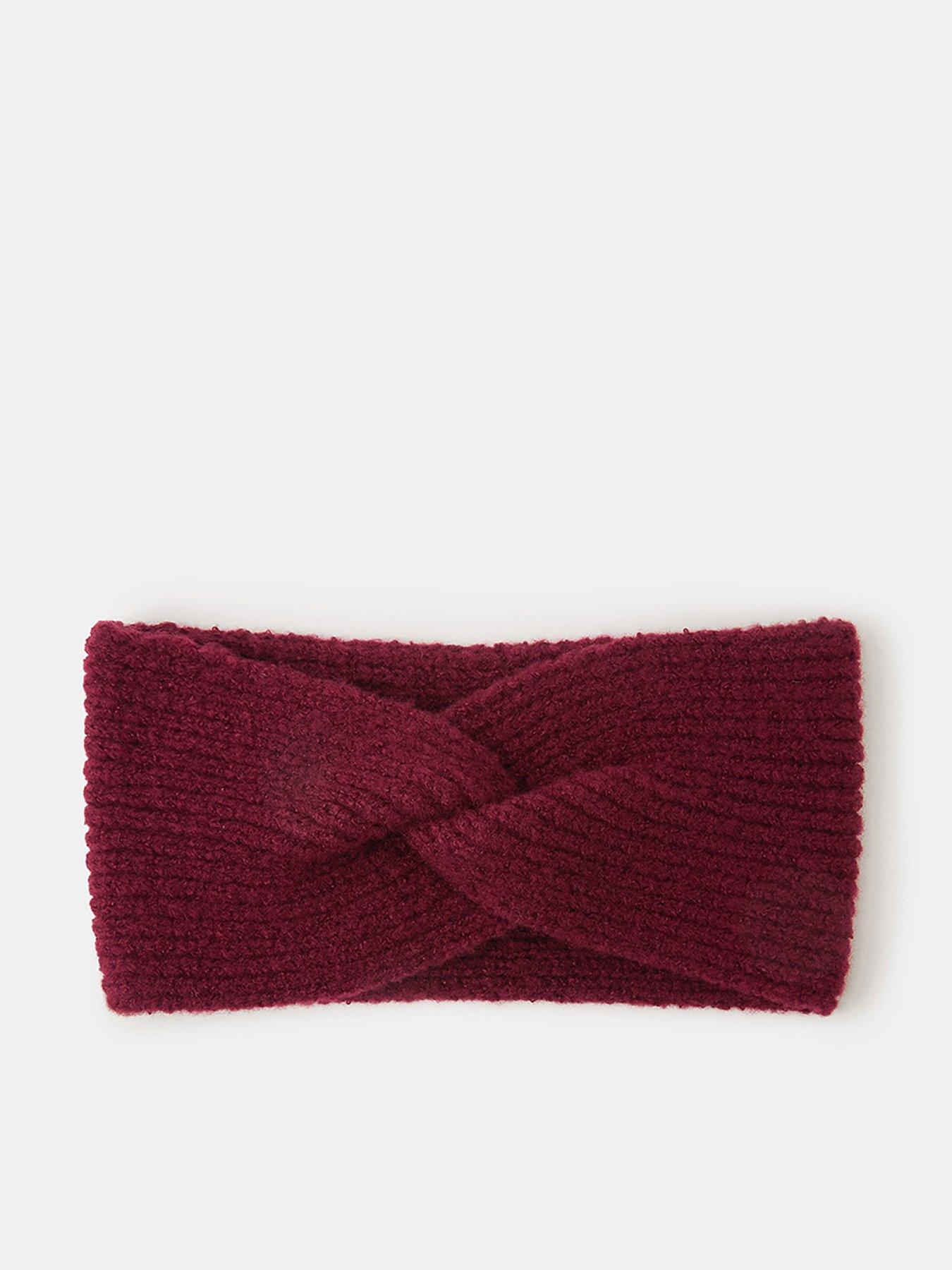 Image 1 of 3 of Accessorize Soft Knit Bando Headband - Burgundy