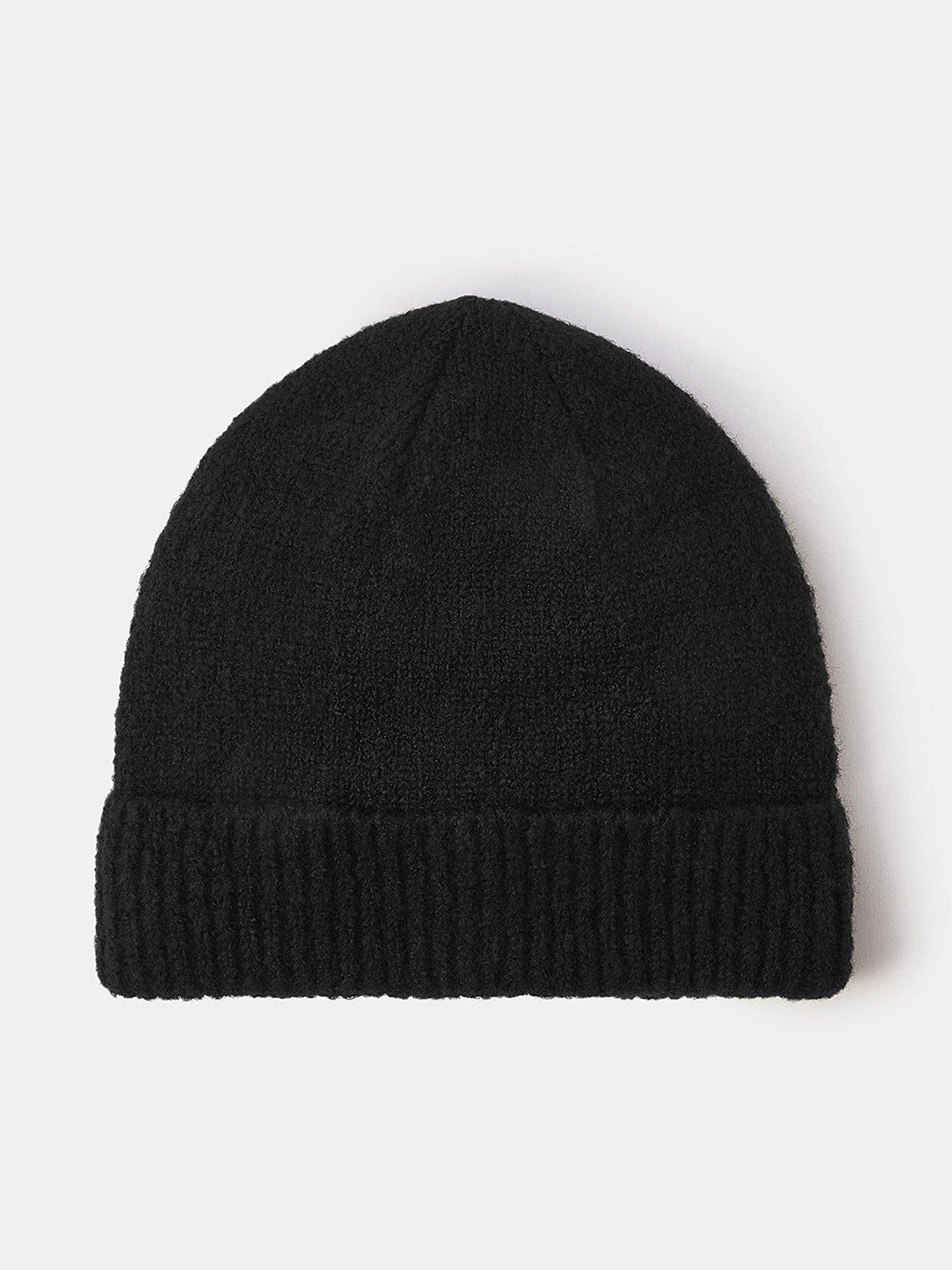 Accessorize Plain Beanie Hat - Black