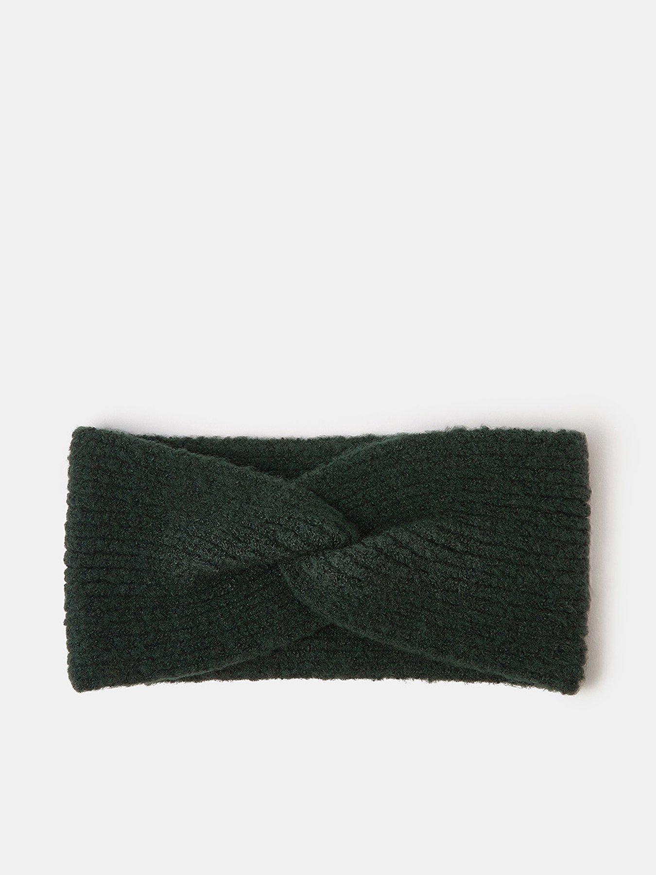 Image 1 of 3 of Accessorize Soft Knit Bando Headband - Black