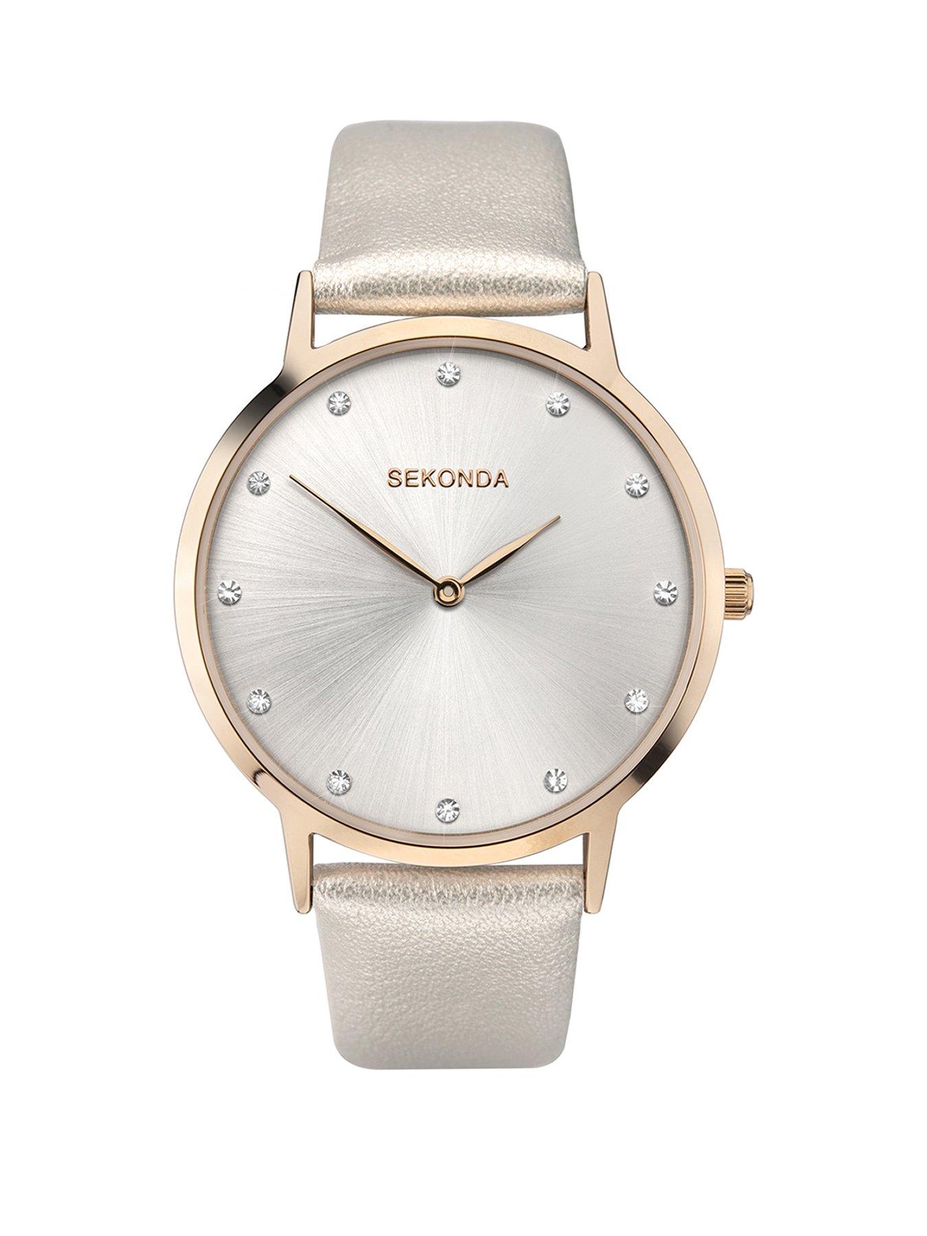Sekonda Sekonda Womens Mia Grey Polyurethane Bracelet with Silver Dial Analogue Watch