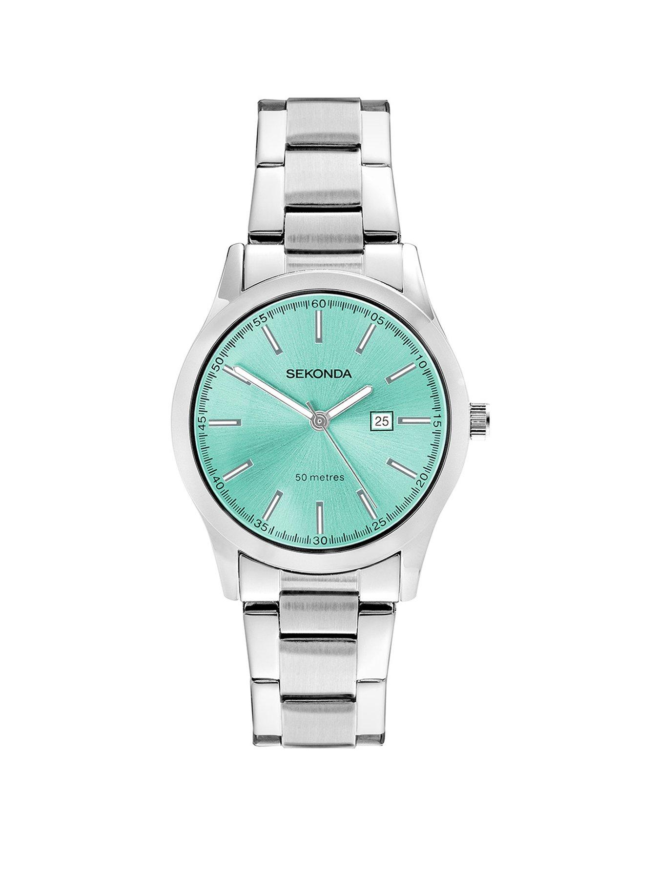 Sekonda Sekonda Womens Taylor Silver Stainless Steel Bracelet with Blue Dial Analogue Watch