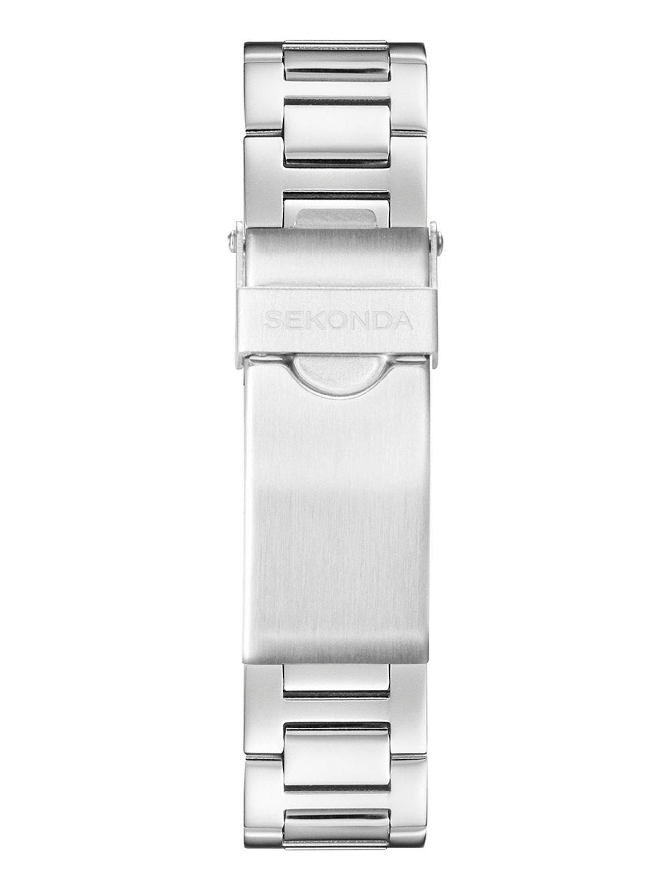 Image 6 of 6 of Sekonda Sekonda Womens Octaire Silver Stainless Steel Bracelet with Light Blue Dial Analogue Watch