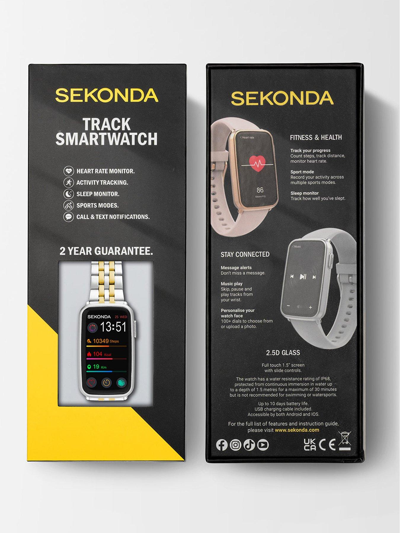 Image 7 of 7 of Sekonda Sekonda Unisex Track Two Tone Alloy Bracelet with LCD Dial Smartwatch