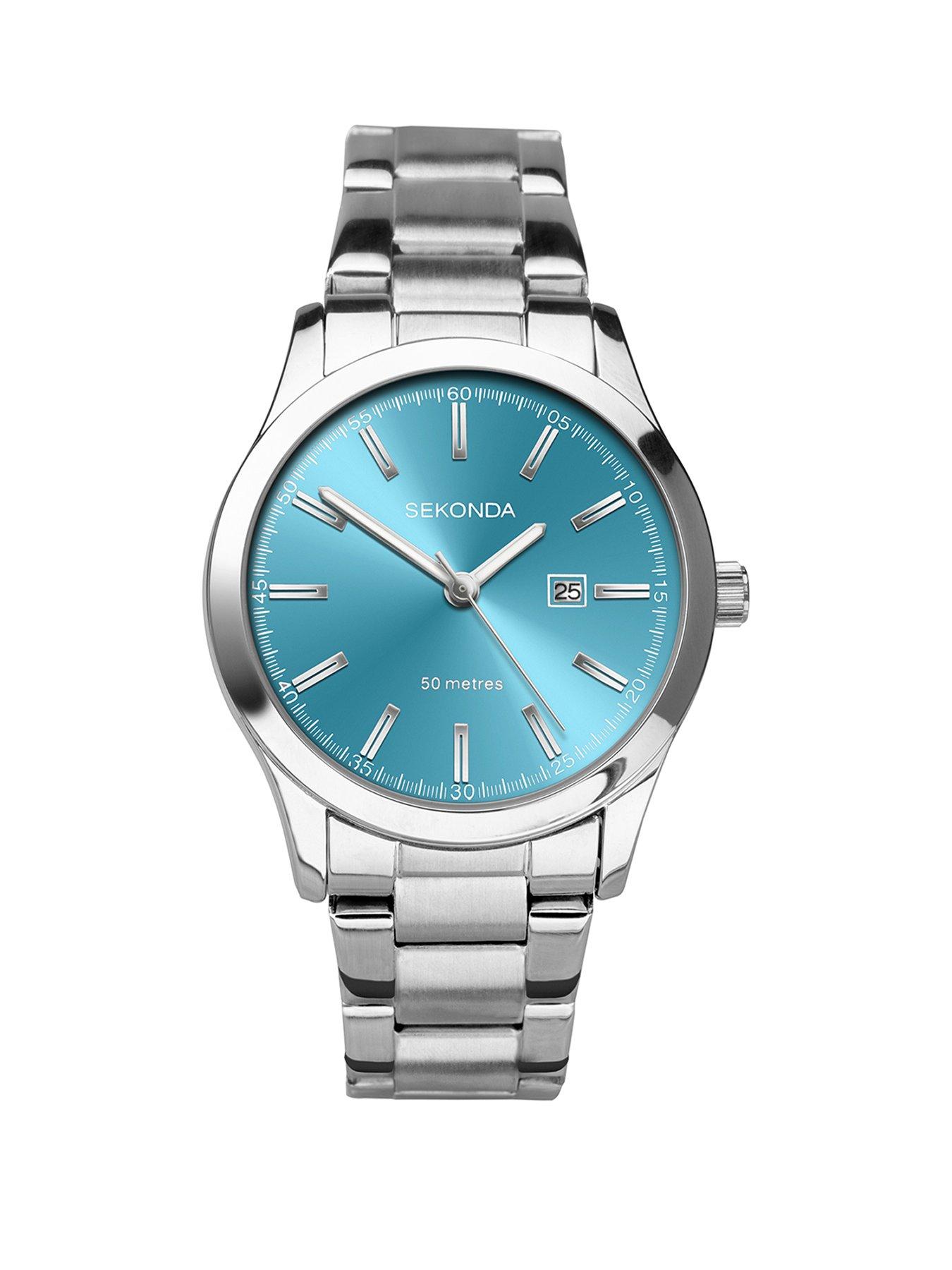 Sekonda Sekonda Womens Taylor Silver Stainless Steel Bracelet with Turquoise Dial Analogue Watch