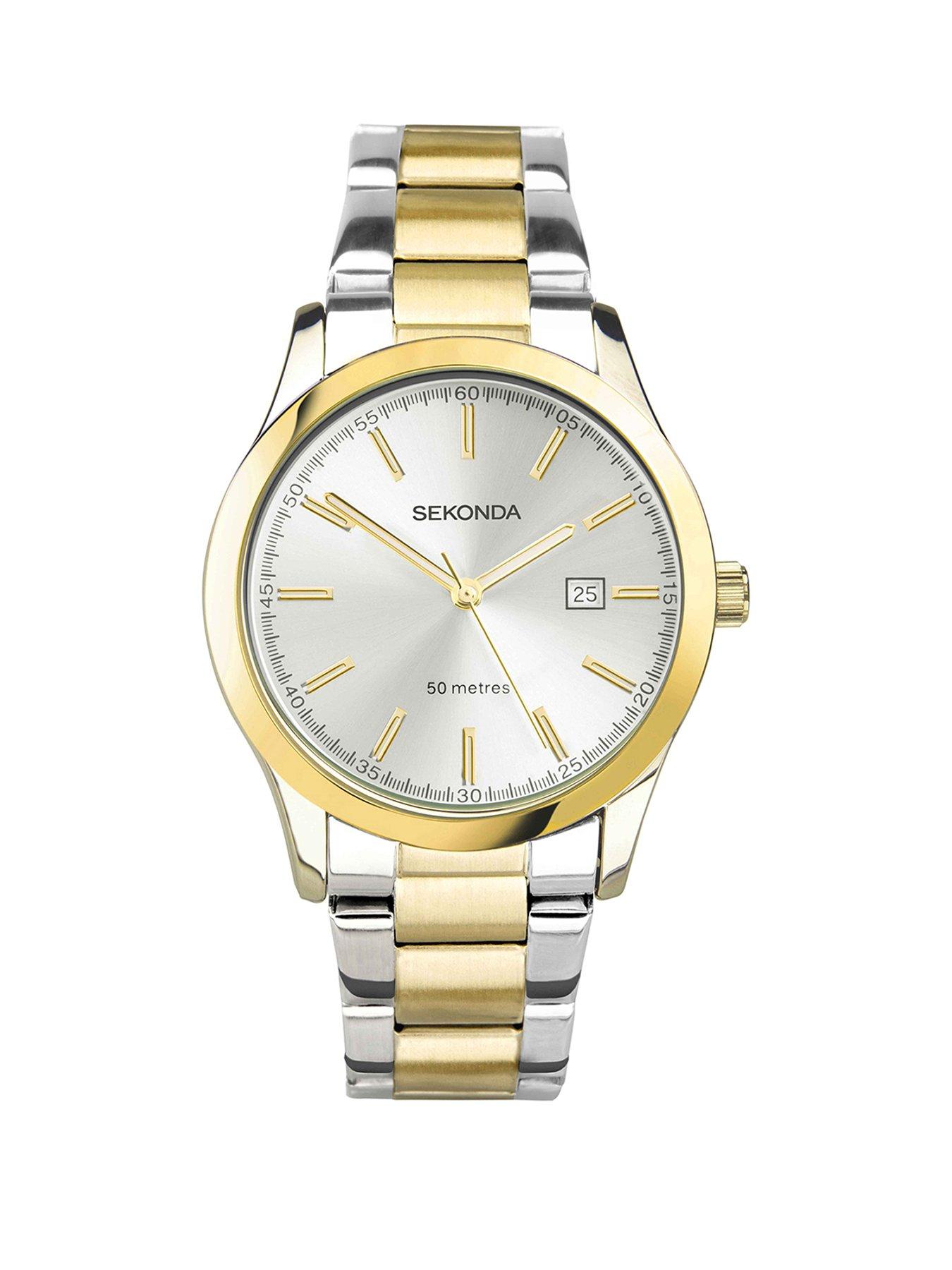 Sekonda Sekonda Womens Taylor Two Tone Stainless Steel Bracelet with Silver Dial Analogue Watch