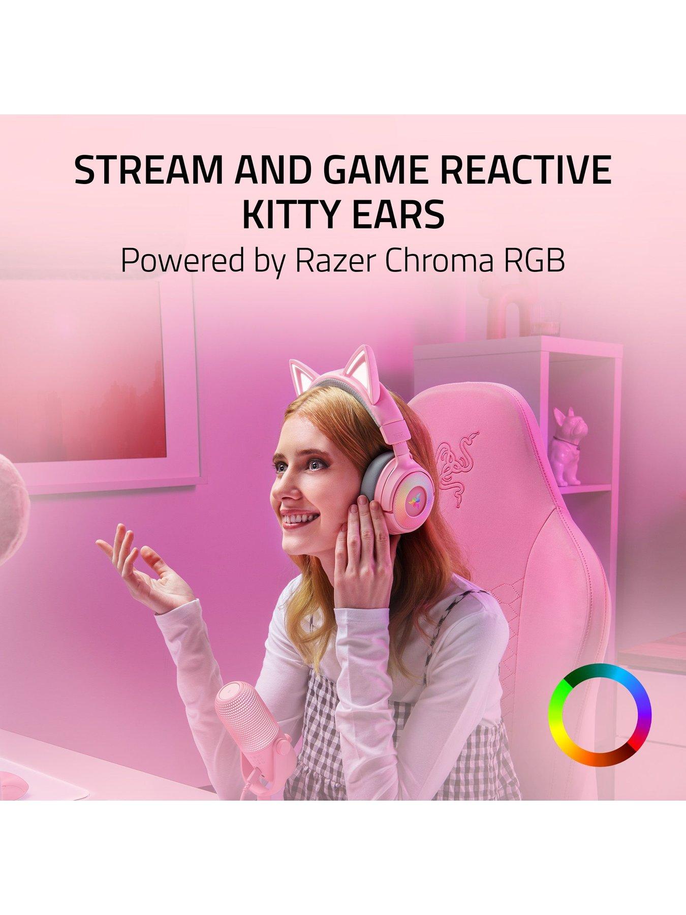 Image 2 of 7 of Razer Kraken Kitty V3 Pro - Quartz