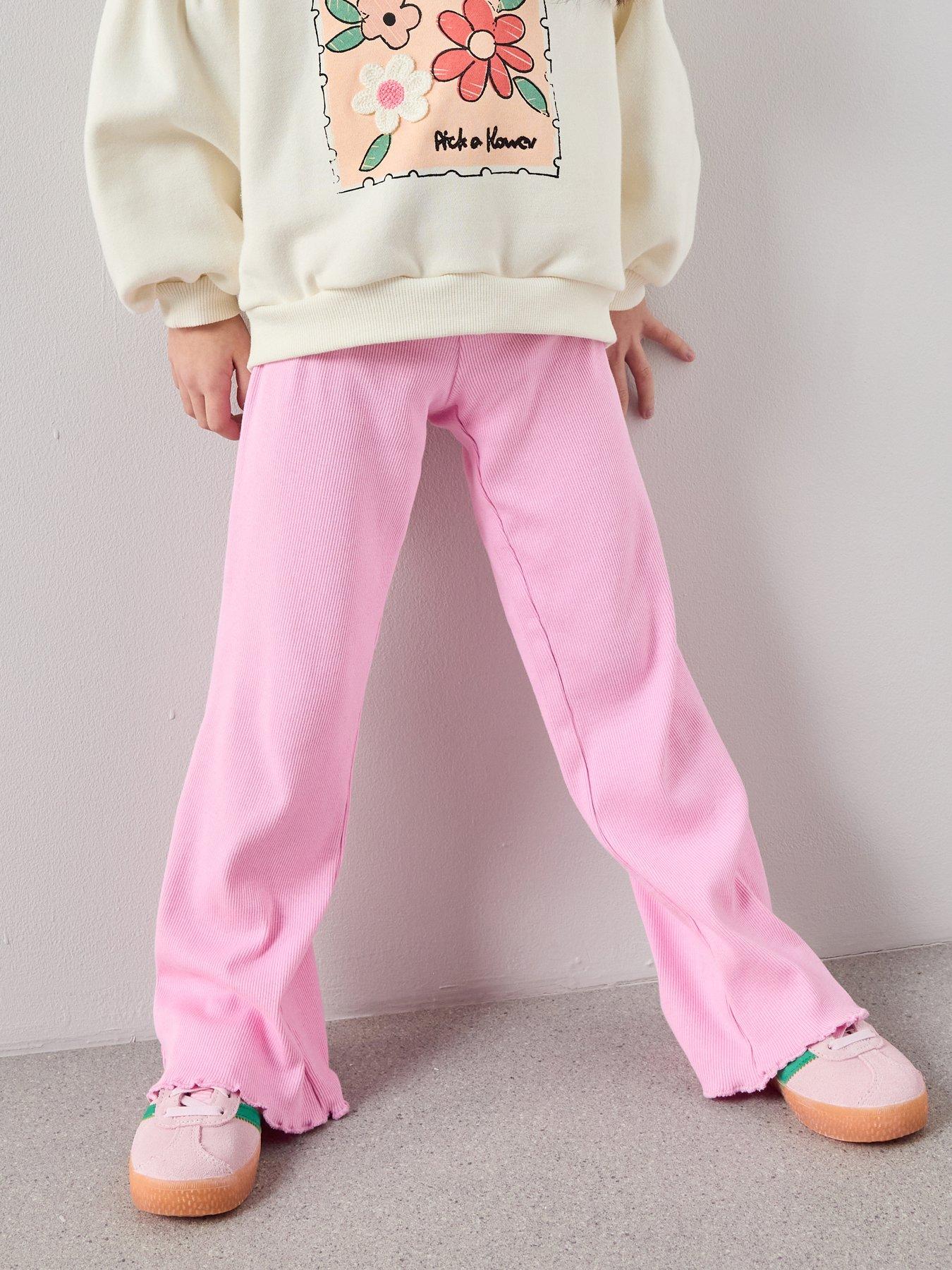 Image 1 of 7 of The Very Collection Girls Flare Legging - Pink