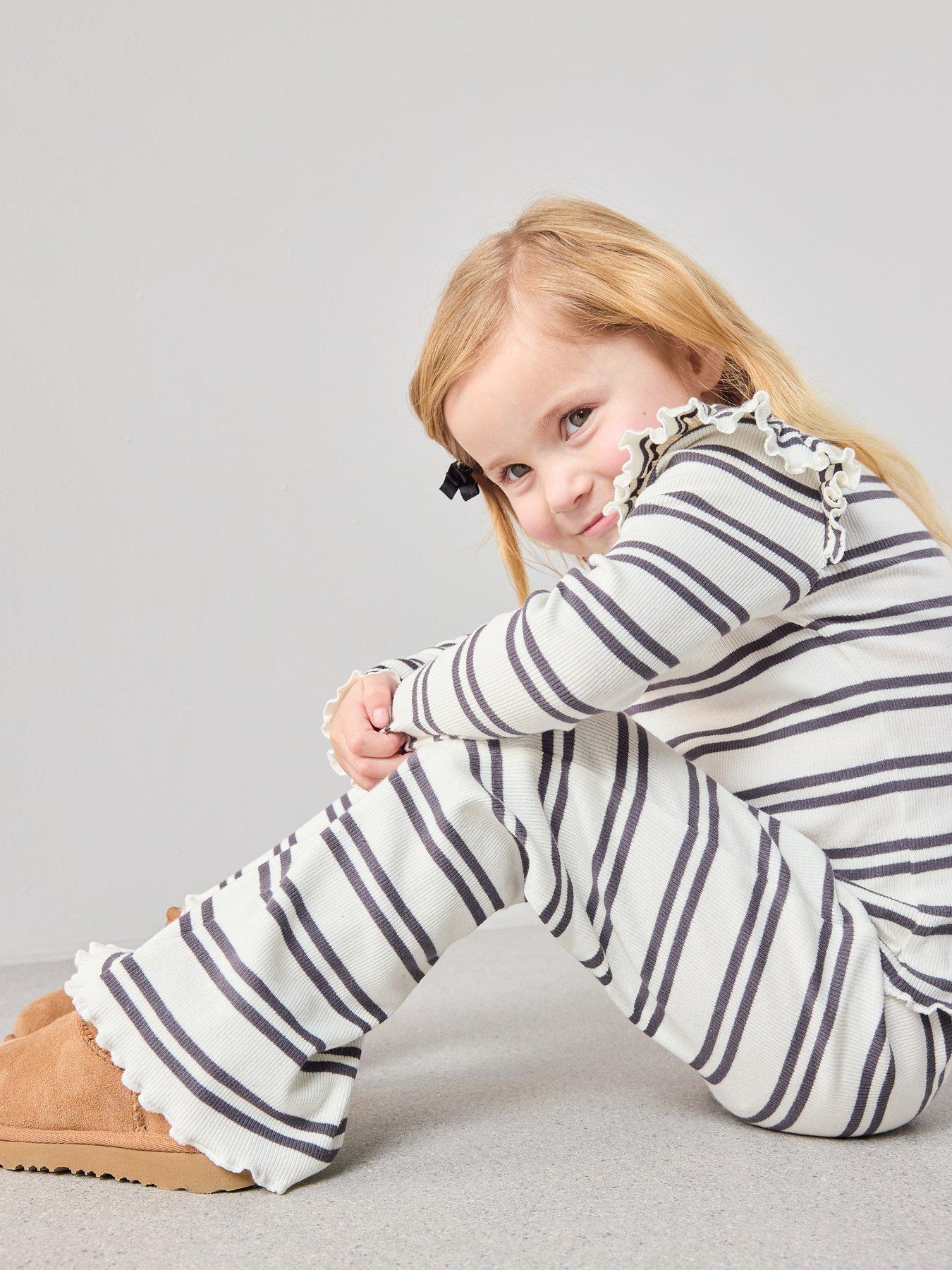 Image 3 of 5 of The Very Collection Girls Stripe Rib Outfit