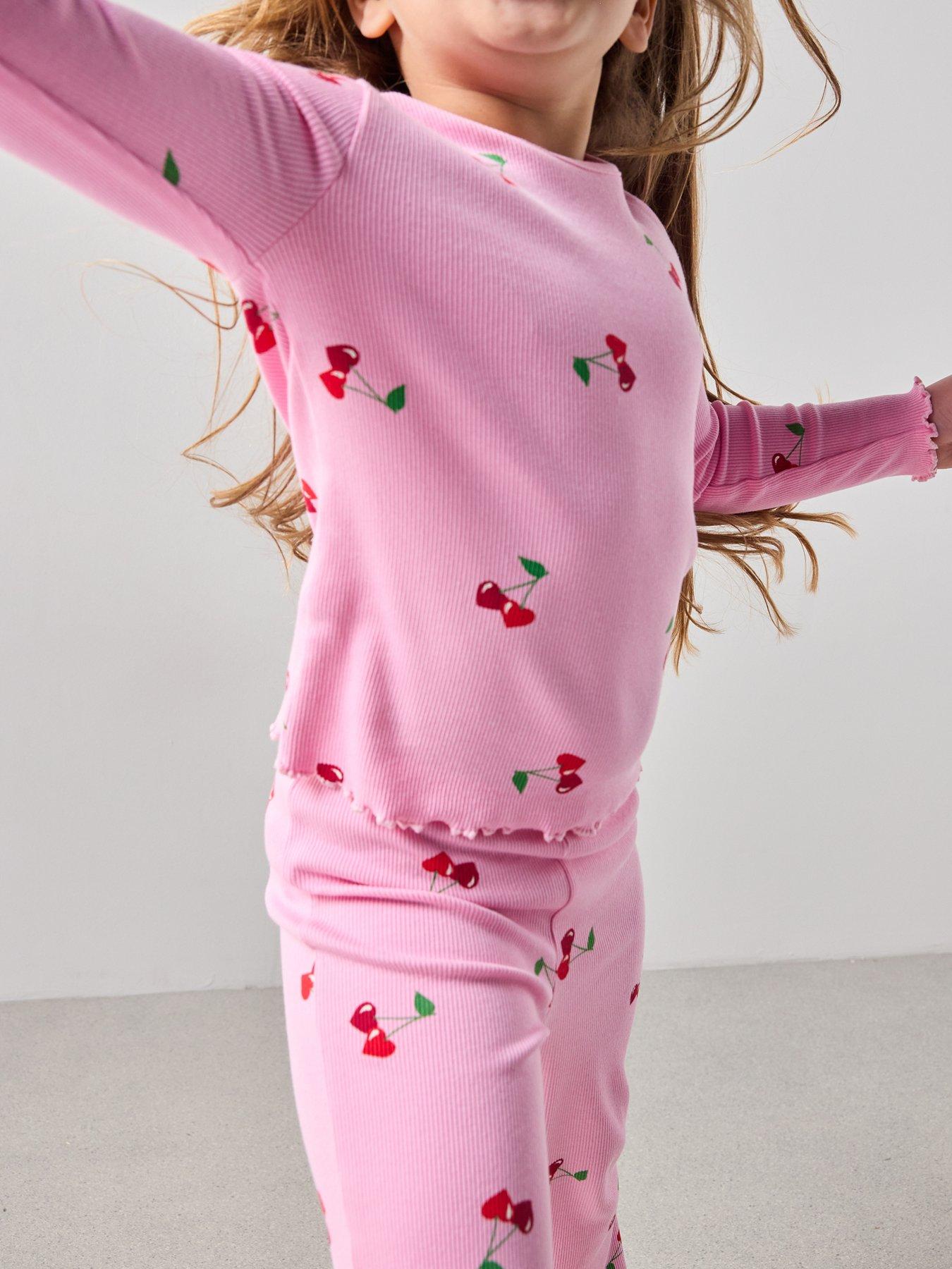 the-very-collection-girls-matching-set-rib-long-sleeve-printed-topoutfit