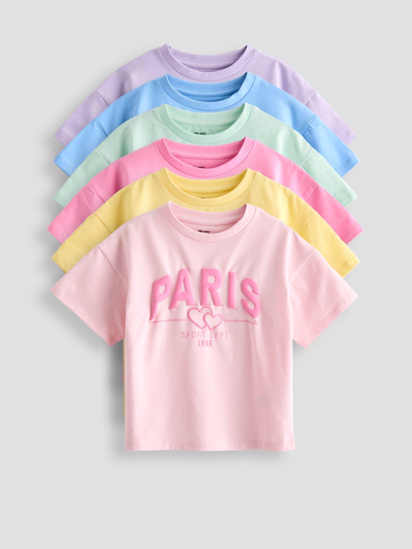 the-very-collection-girls-6-pack-t-shirts-pastelsslogansfront