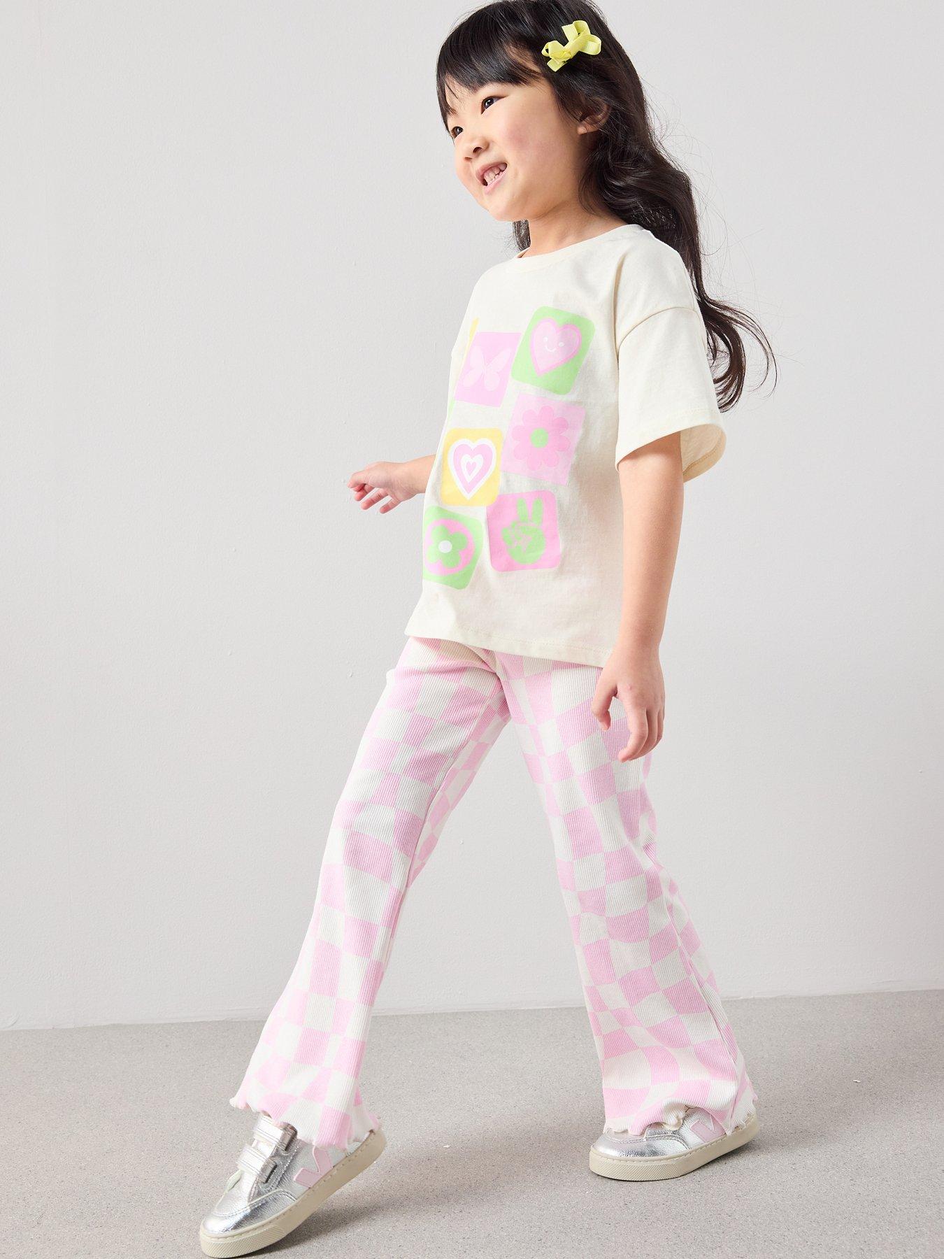the-very-collection-girls-check-printed-flare-leggings-printback