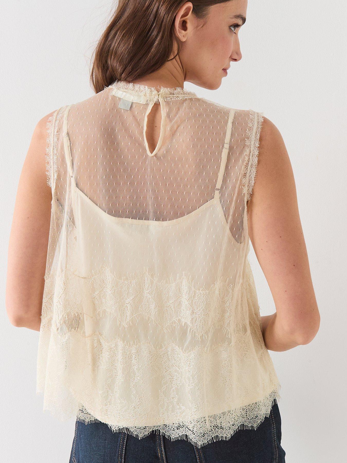 Image 5 of 6 of AllSaints Clara Top - Vintage White