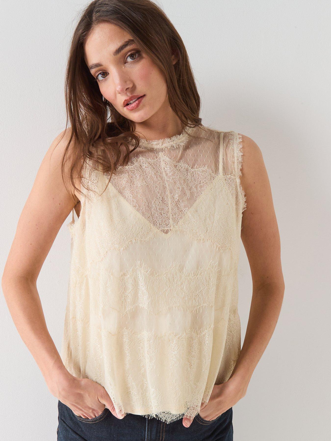 Image 6 of 6 of AllSaints Clara Top - Vintage White