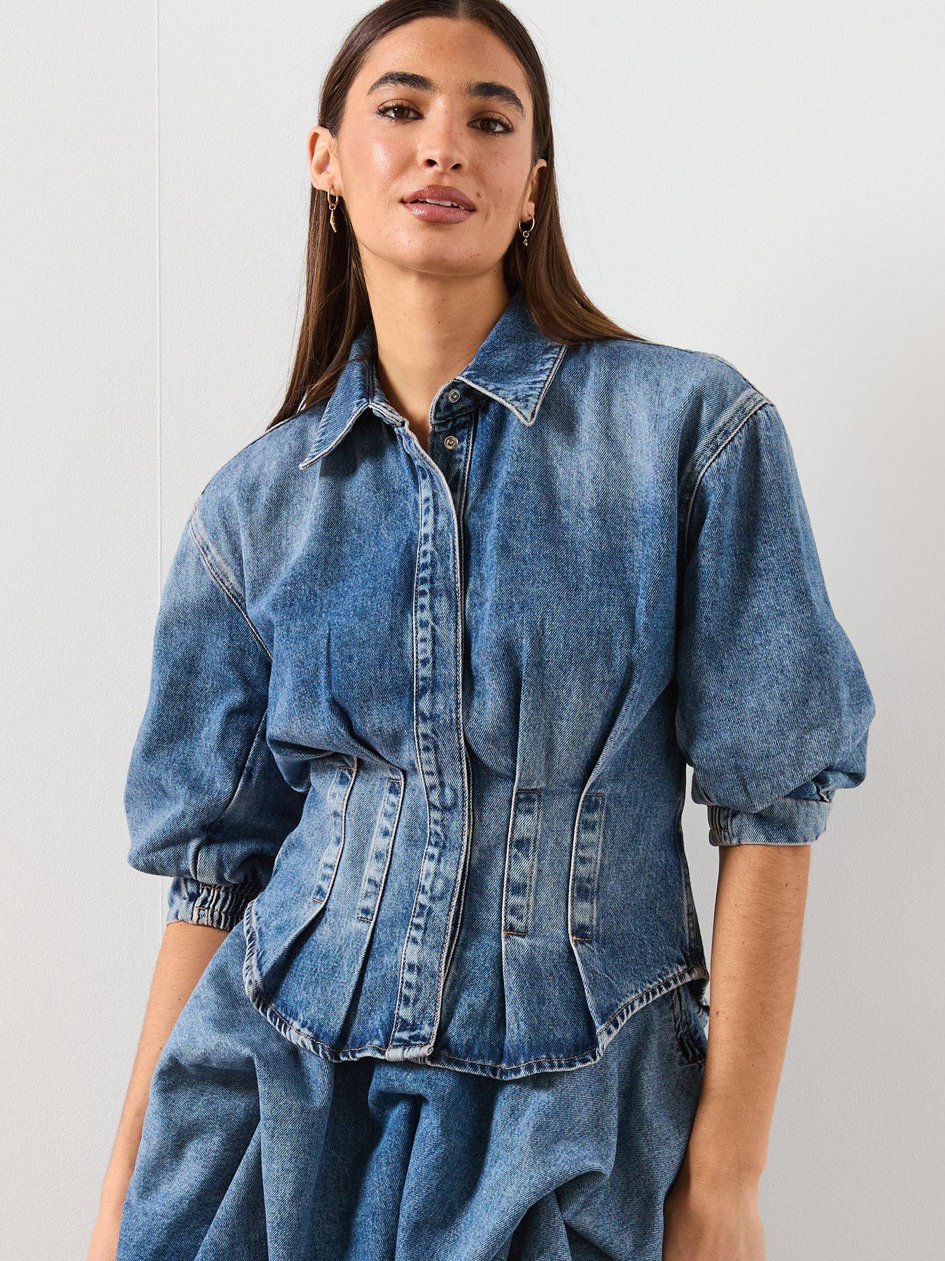 AllSaints Nancy Denim Shirt - Vintage Indigo