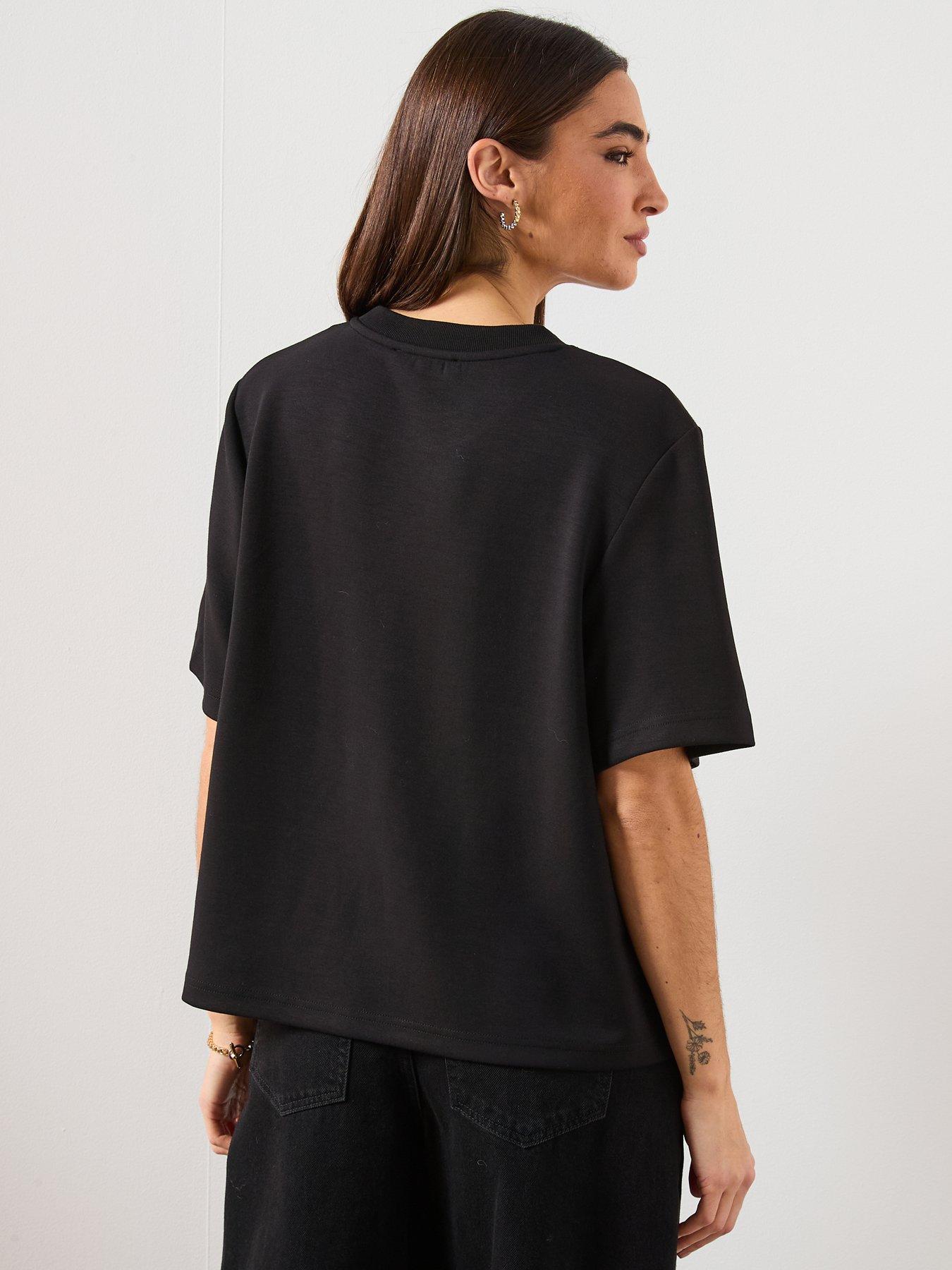 Image 2 of 6 of AllSaints Lini Biggy T-Shirt - Black