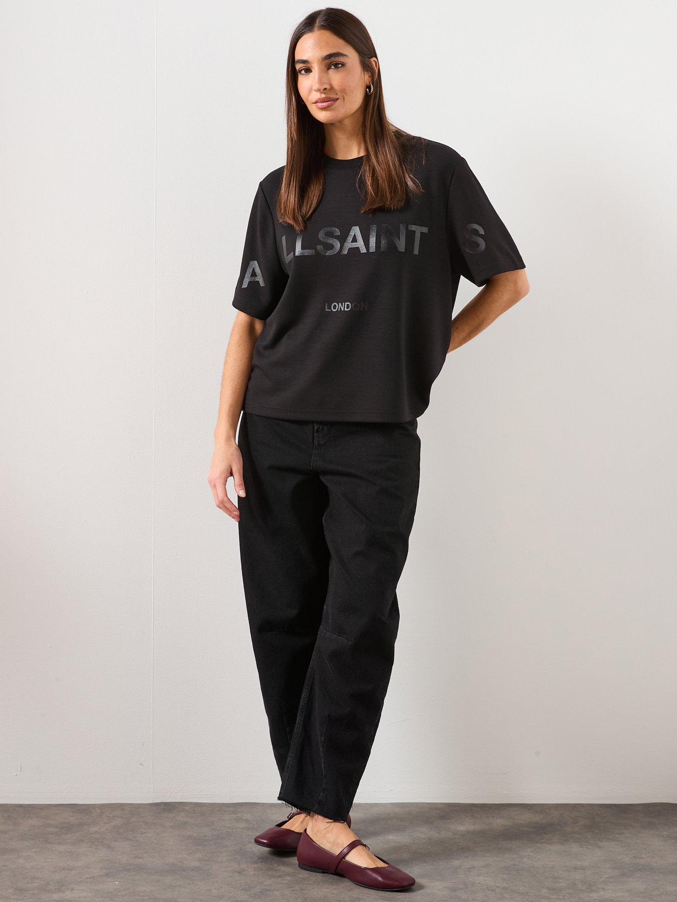 Image 3 of 6 of AllSaints Lini Biggy T-Shirt - Black