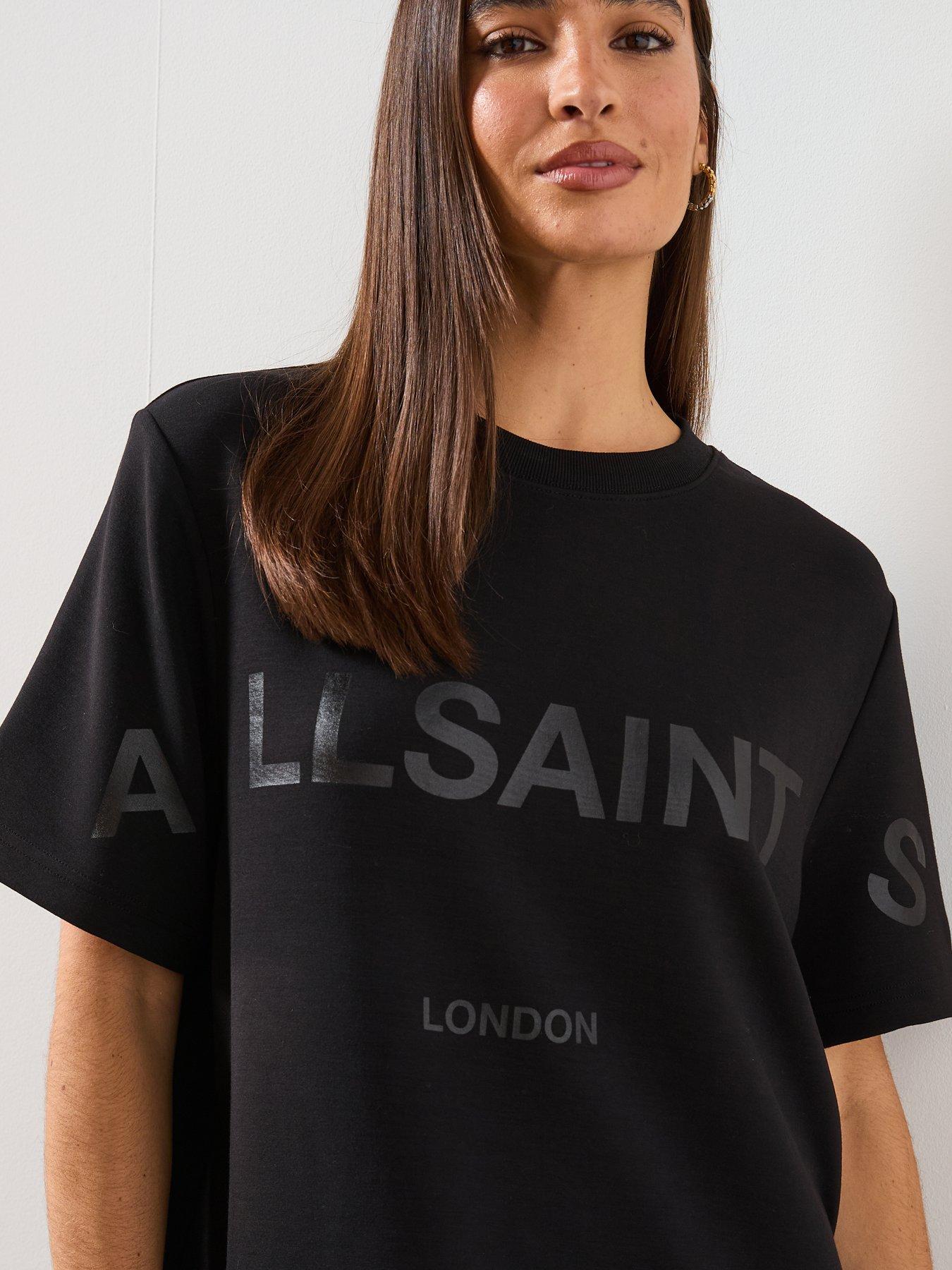 Image 4 of 6 of AllSaints Lini Biggy T-Shirt - Black
