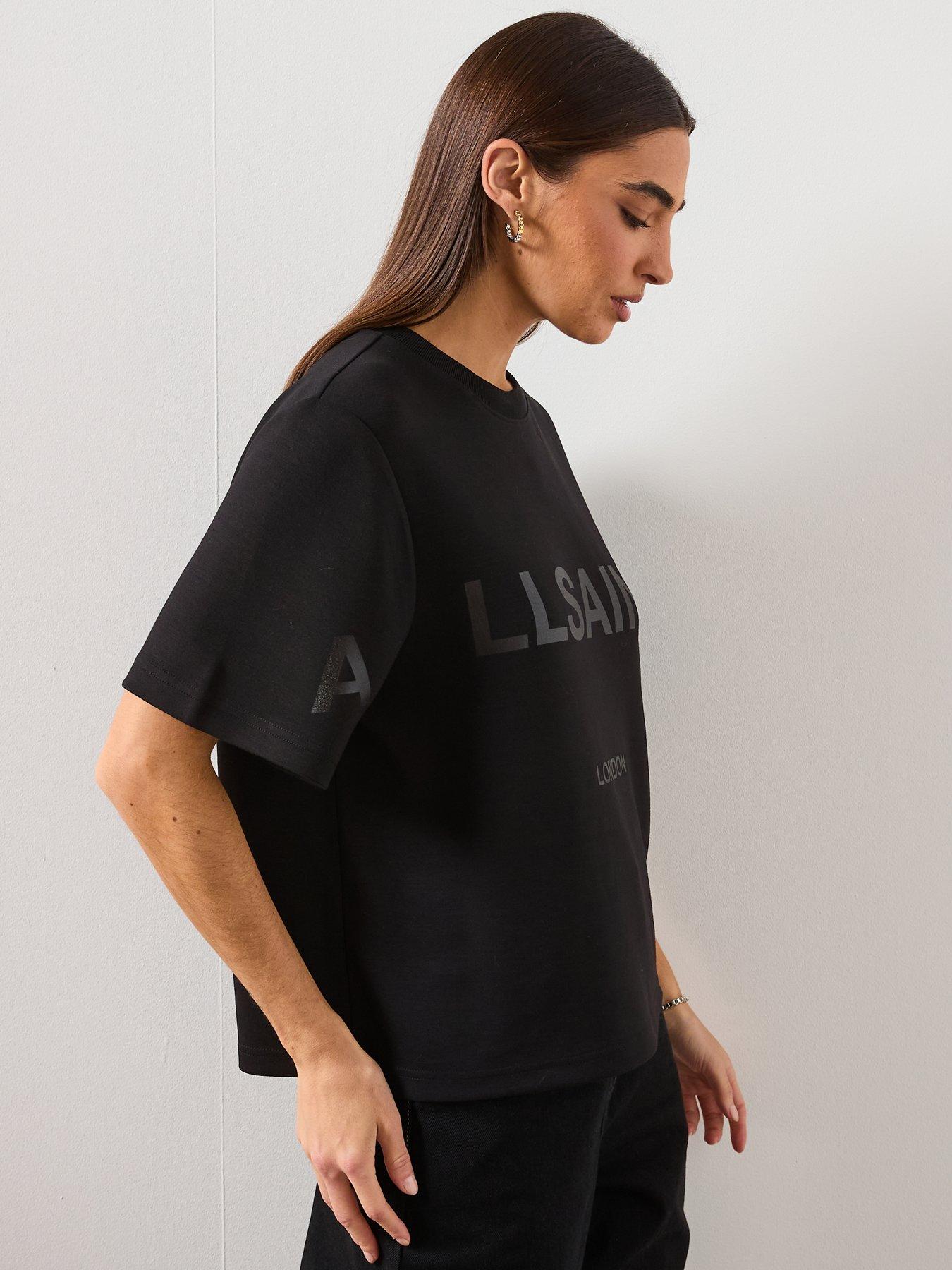 Image 6 of 6 of AllSaints Lini Biggy T-Shirt - Black