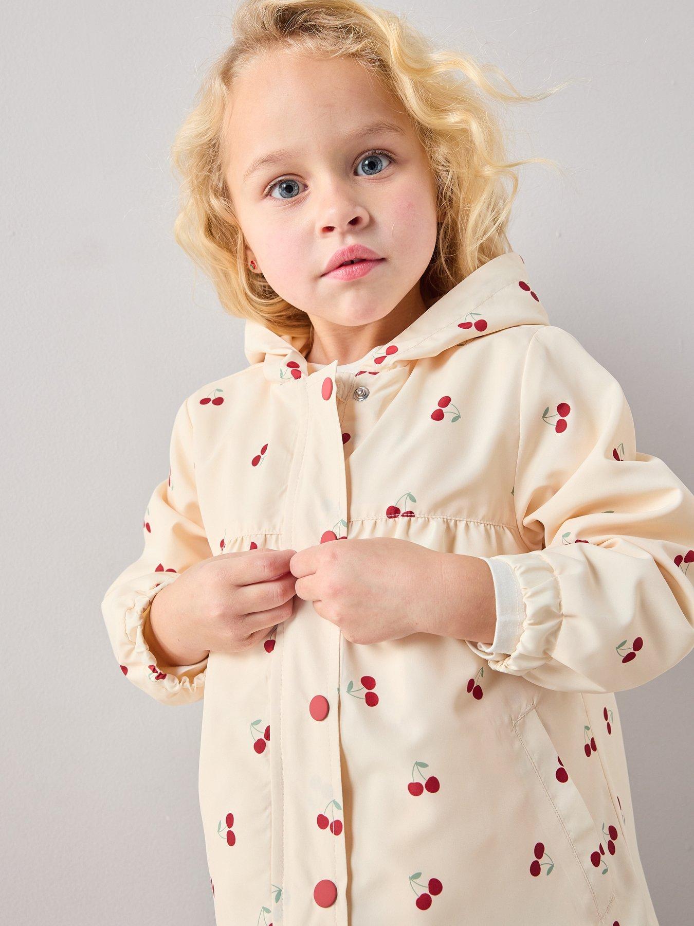 Image 5 of 7 of The Very Collection Girls Cherry Short Waterproof Jacket - Print