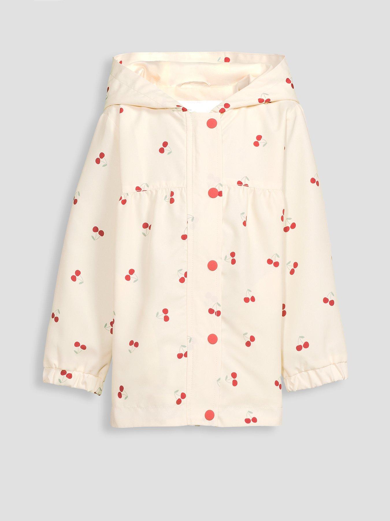 Image 7 of 7 of The Very Collection Girls Cherry Short Waterproof Jacket - Print