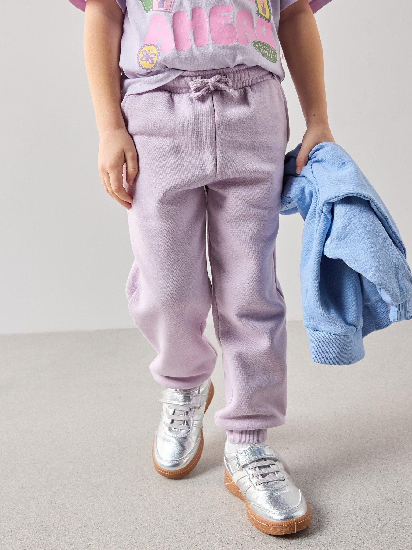 The Very Collection Girls Cuffed Joggers - Purple
