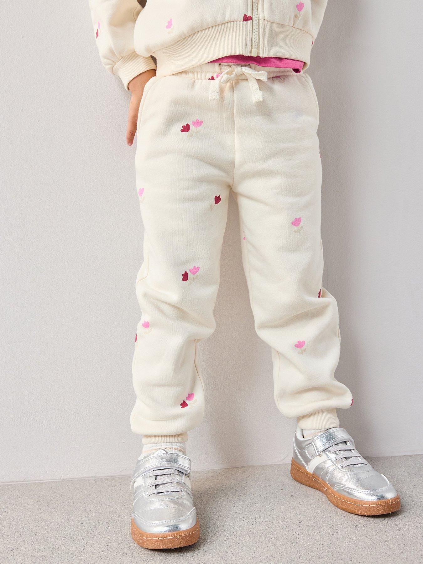 The Very Collection Girls Matching Set Single Jogger Print