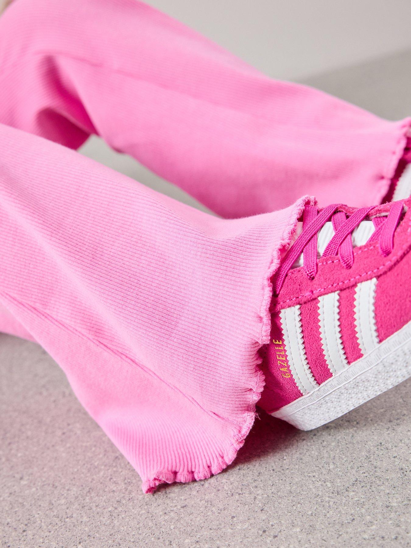 Image 5 of 6 of The Very Collection Girls Sweatshirt And Flare Legging Set - Pink