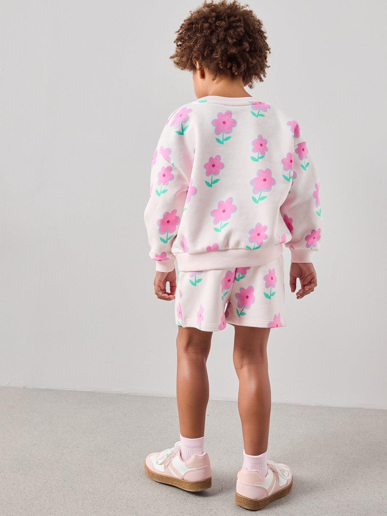 Image 2 of 6 of The Very Collection Girls Printed Sweat Short Outfit