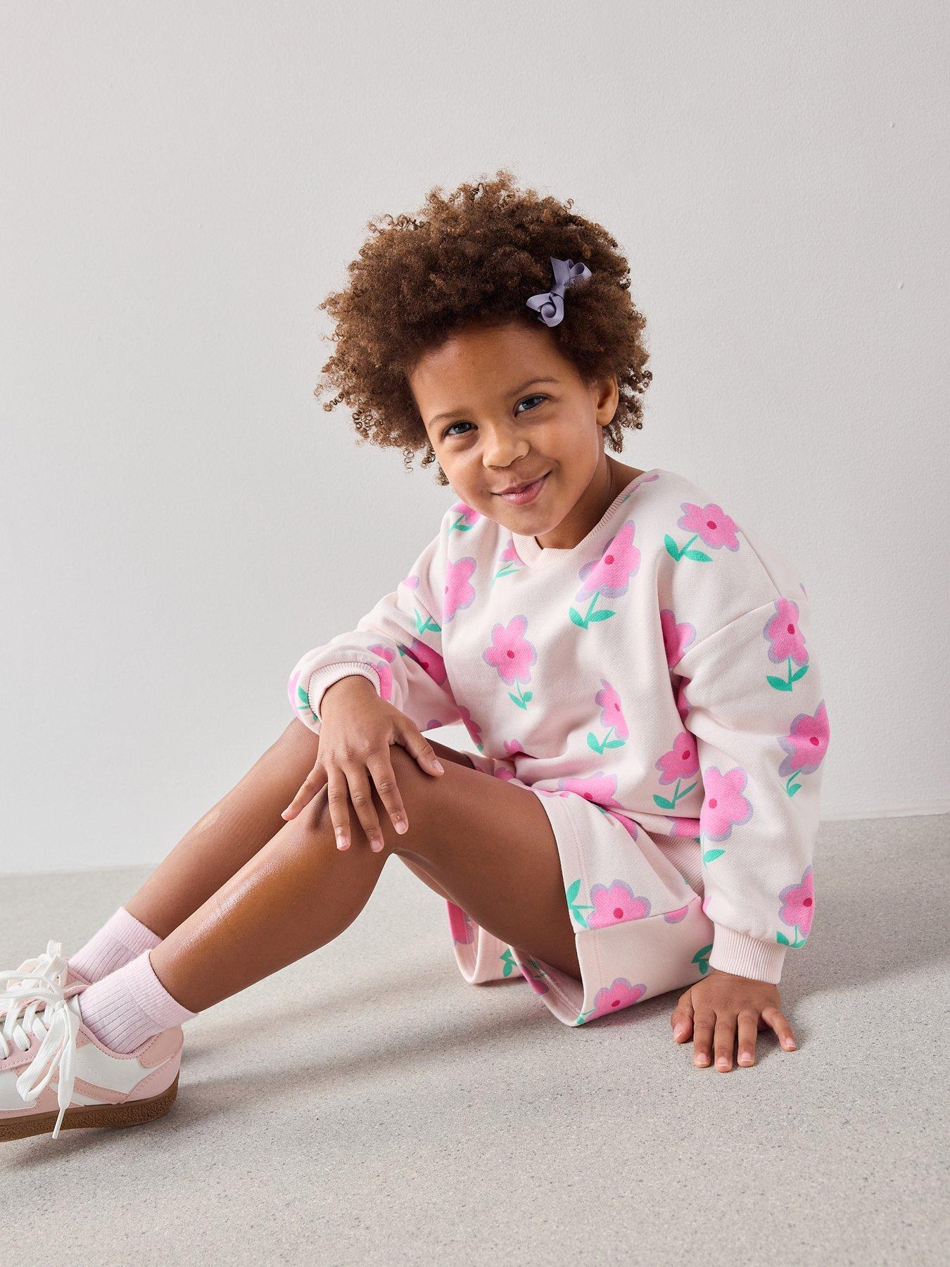 Image 6 of 6 of The Very Collection Girls Printed Sweat Short Outfit