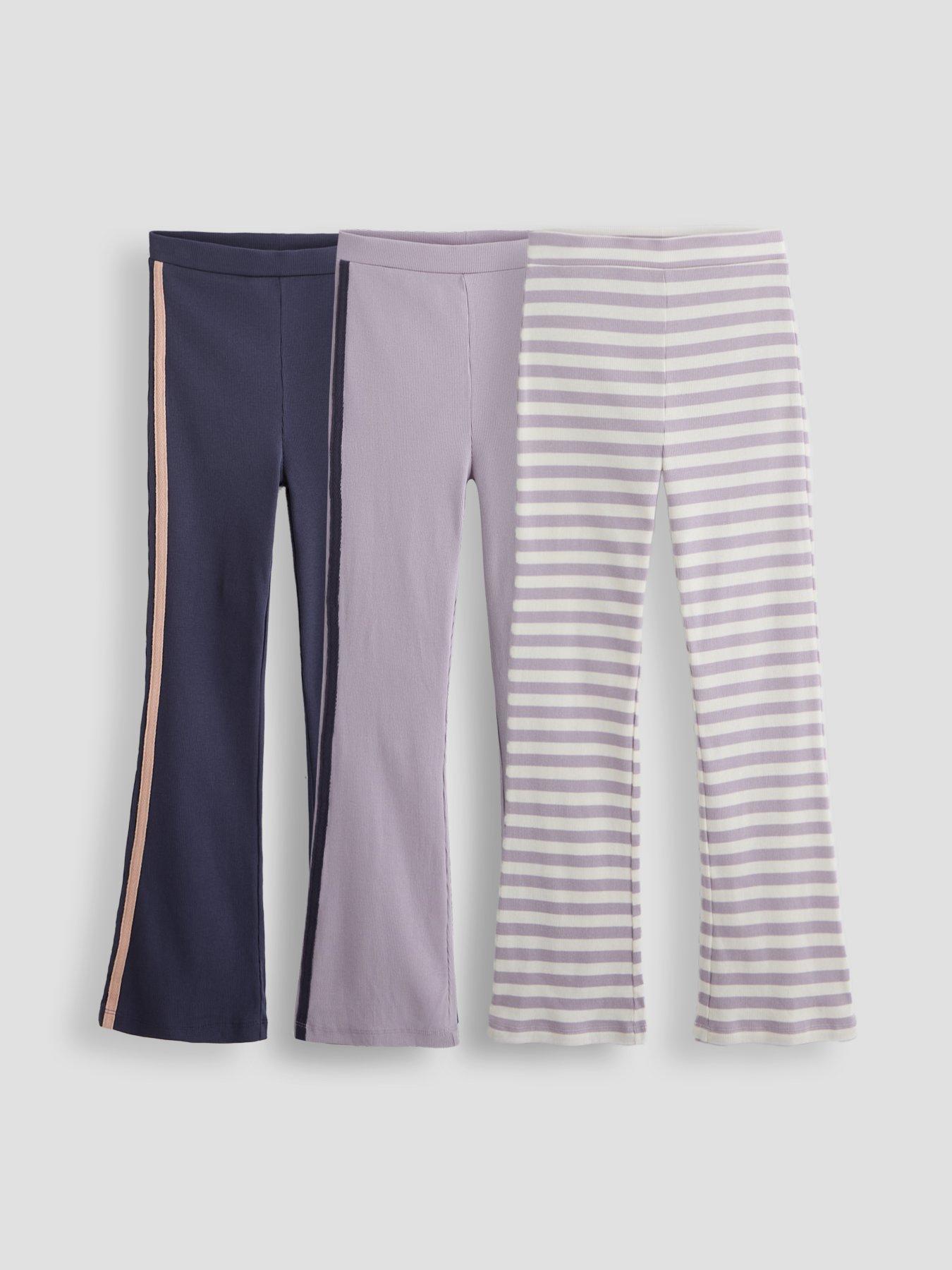 The Very Collection Girls 3 Pack Flare Leggings - Multi