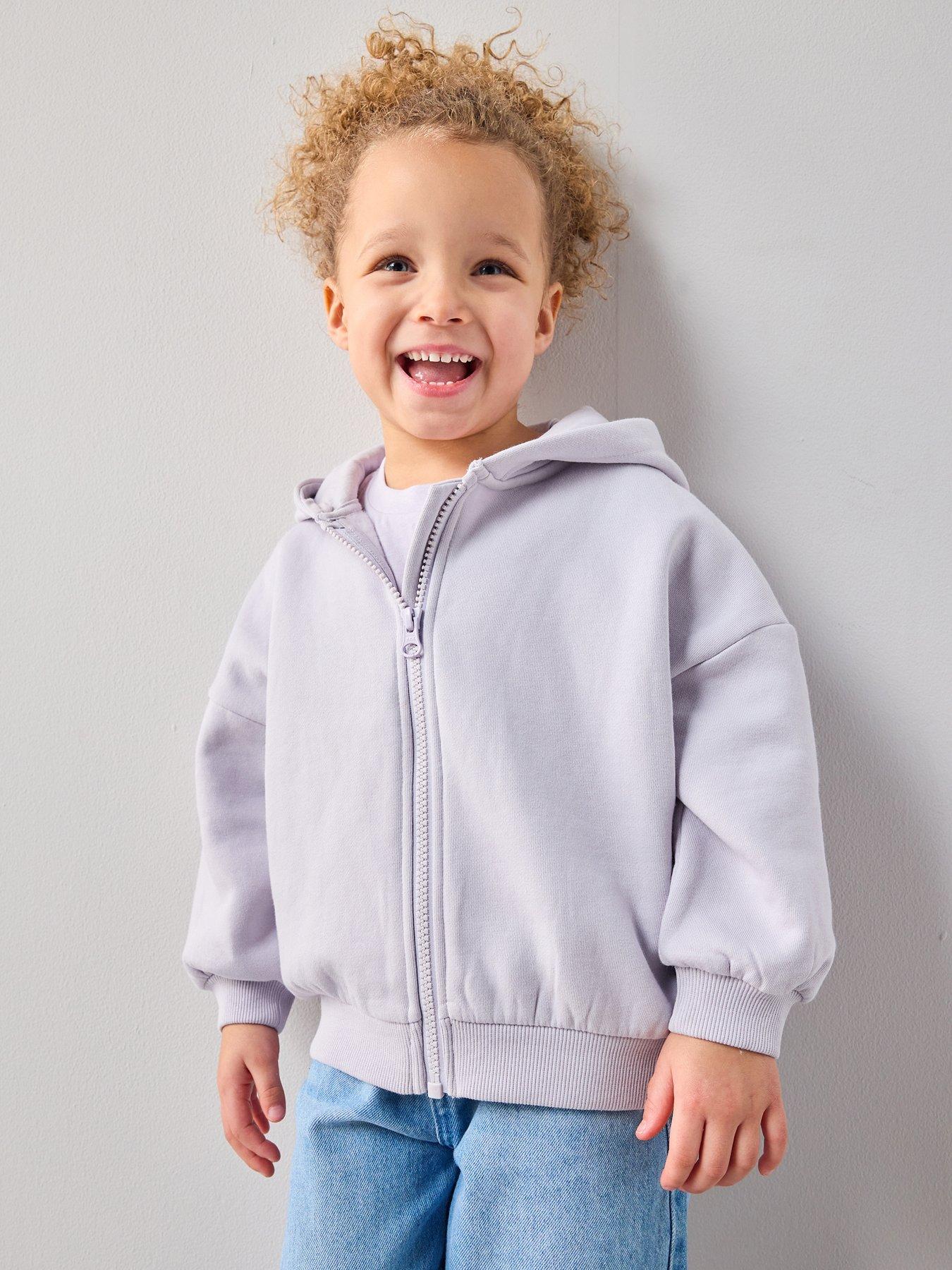 Image 1 of 6 of The Very Collection Girls Matching Set Zip Up Sweat Hoody - Lilac