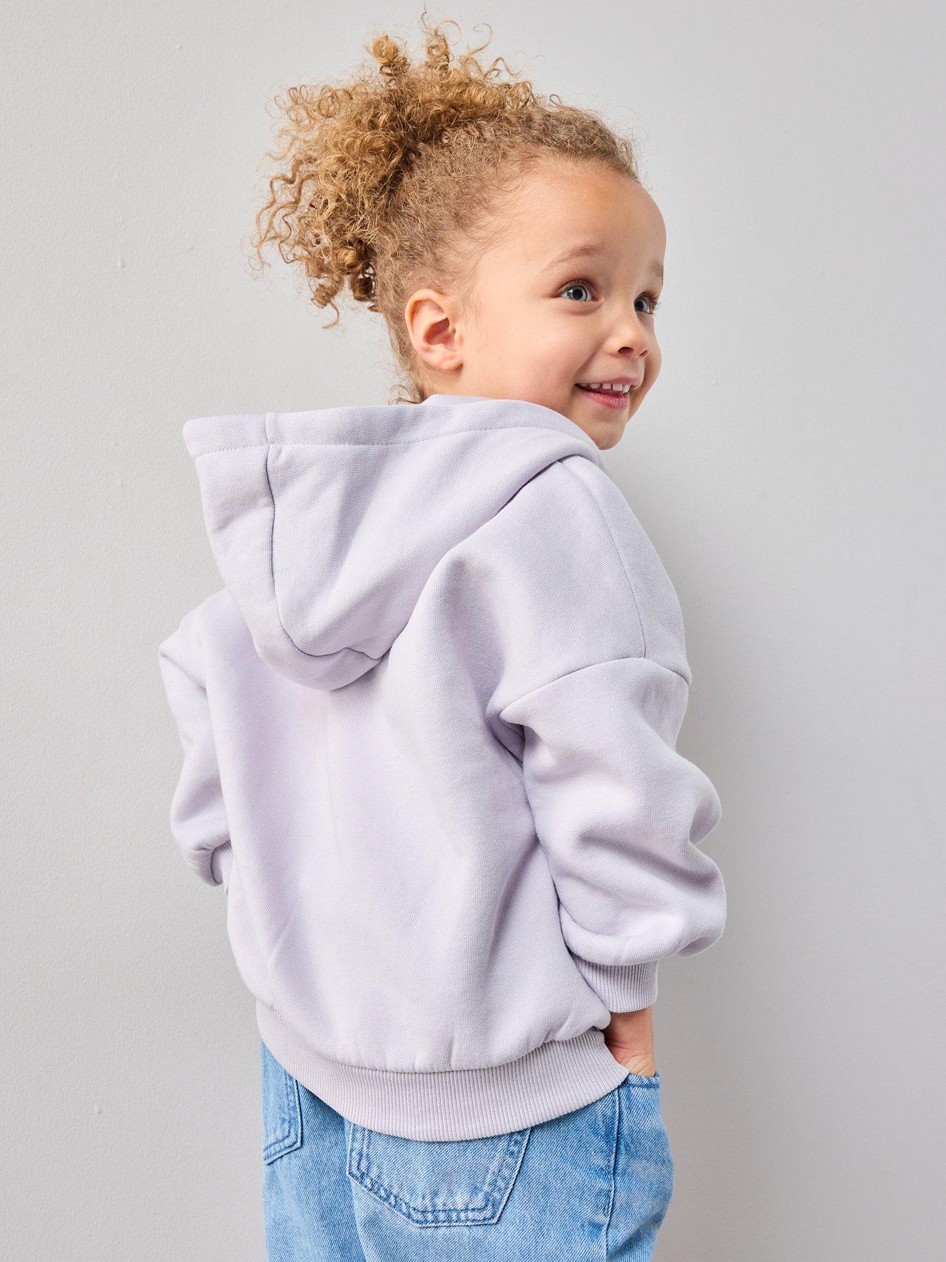 Image 2 of 6 of The Very Collection Girls Matching Set Zip Up Sweat Hoody - Lilac