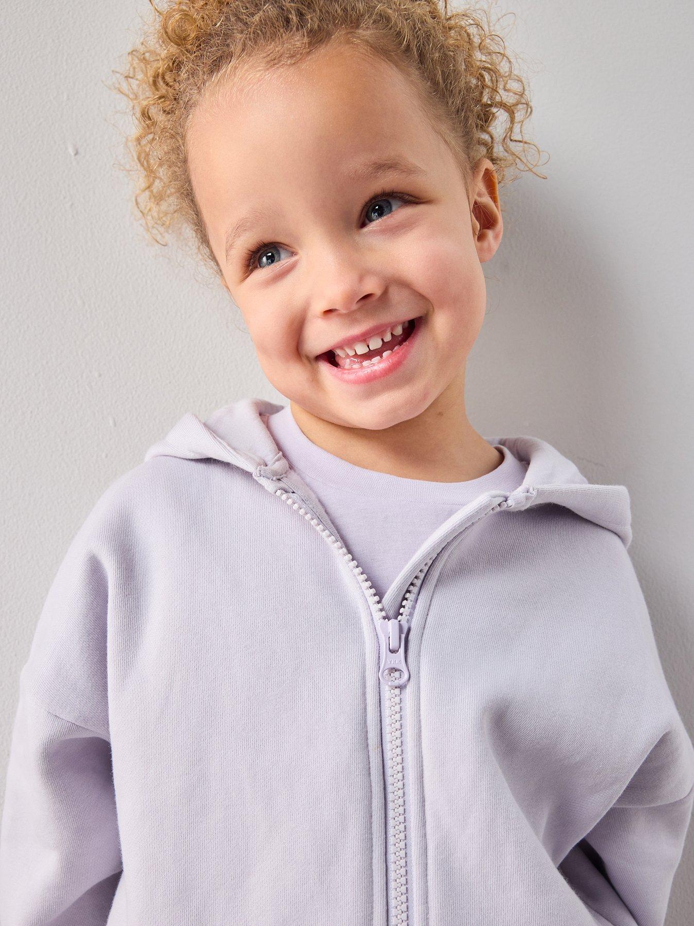 Image 5 of 6 of The Very Collection Girls Matching Set Zip Up Sweat Hoody - Lilac