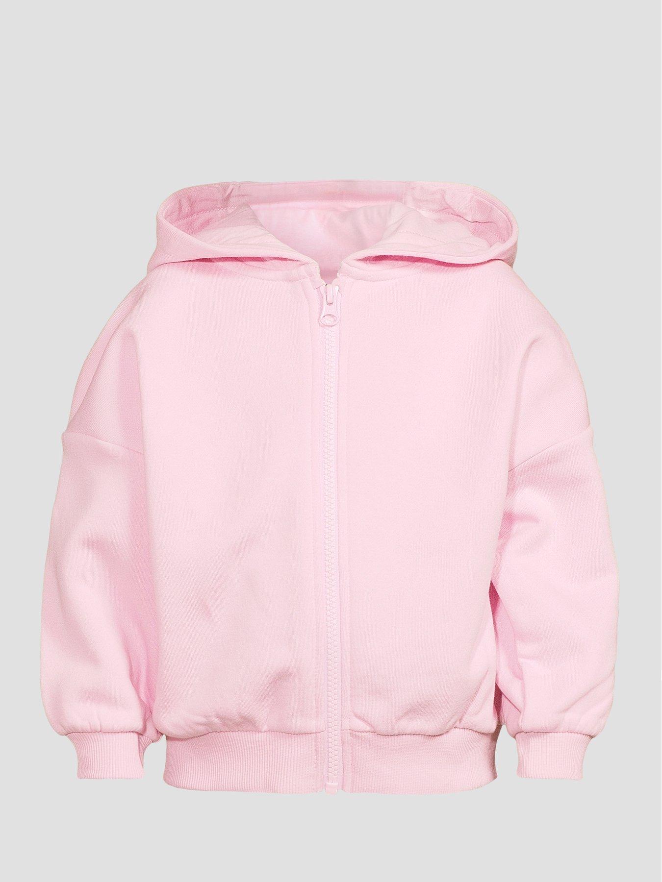 Image 7 of 7 of The Very Collection Girls Cotton Rich Zip Up Hoody Pink - (9-12months/6-7 Years)