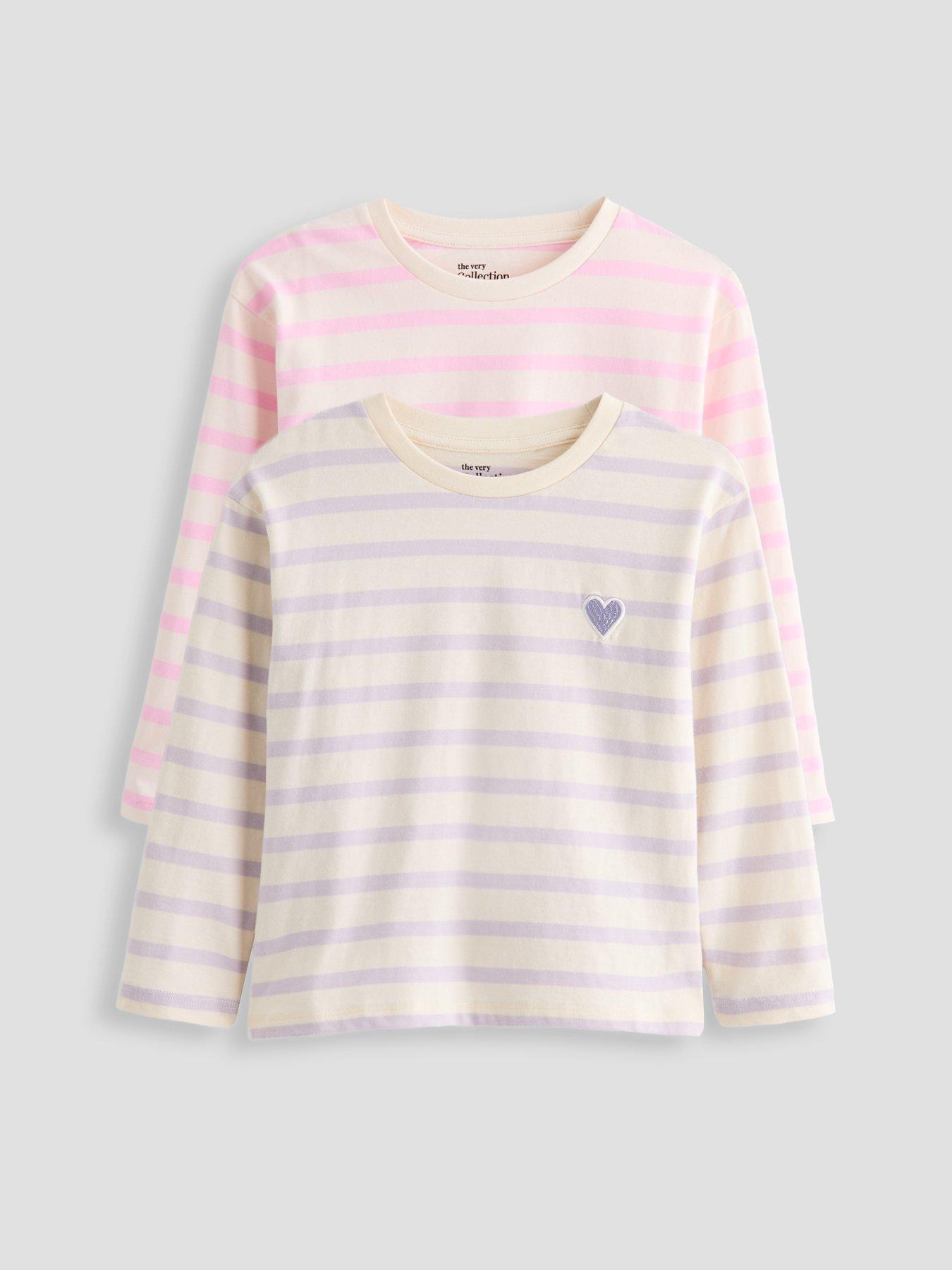 the-very-collection-girls-2-pack-stripe-long-sleeve-tops-print