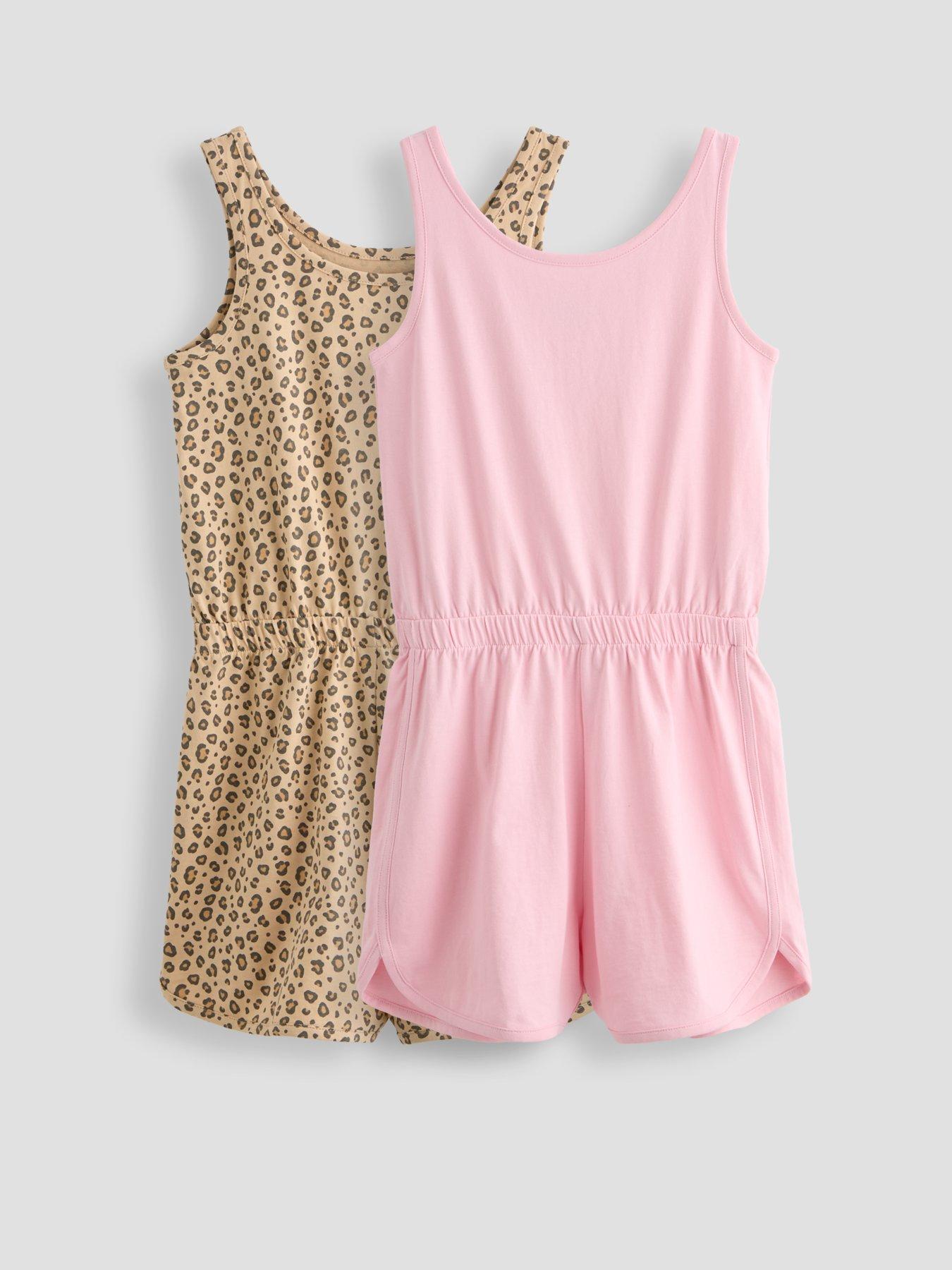 the-very-collection-girls-2-pack-jersey-animal-print-playsuit-multi