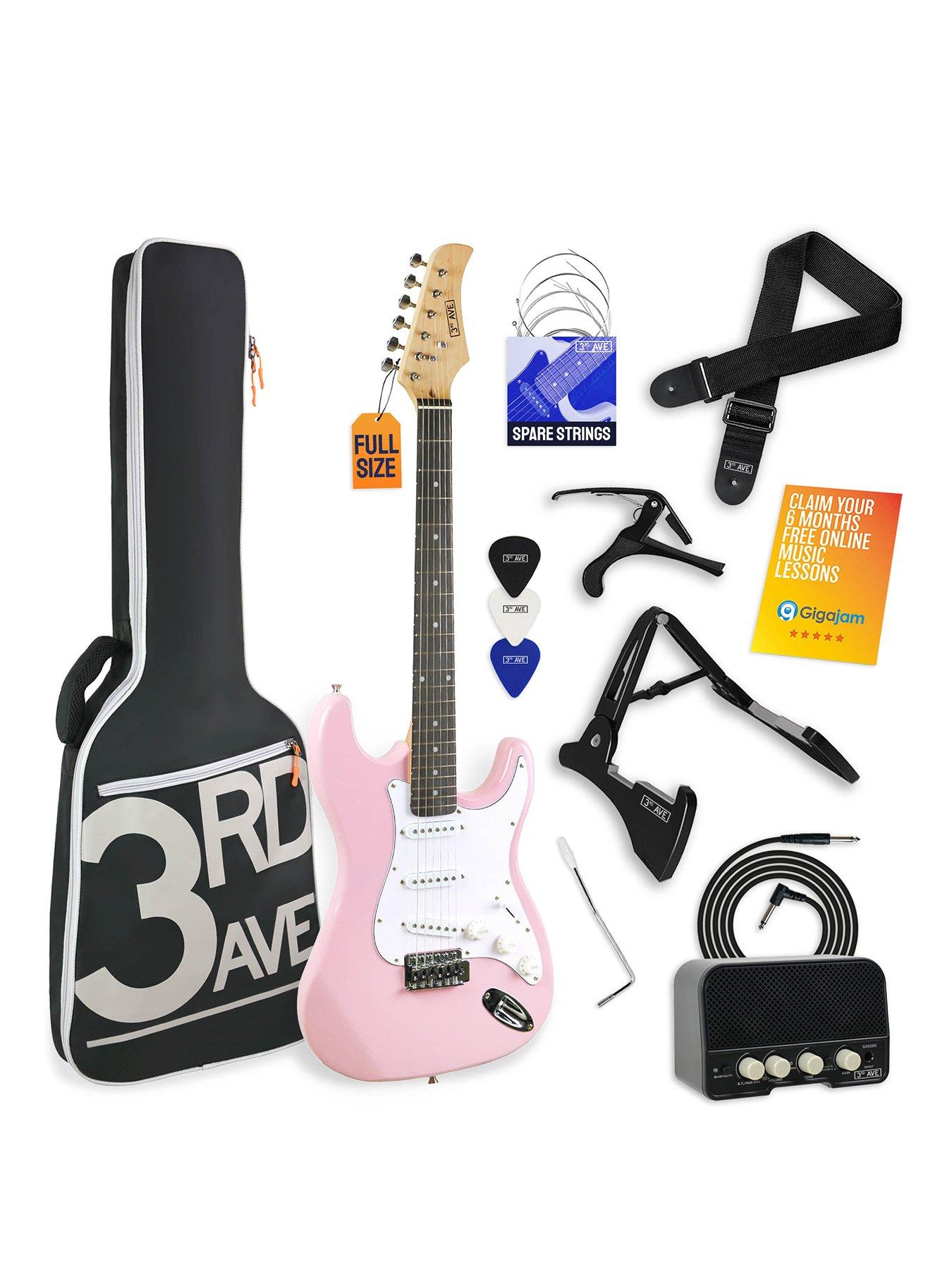 3rd-avenue-3rd-avenue-full-size-44-electric-guitar-pack-with-amp-pastel-pink