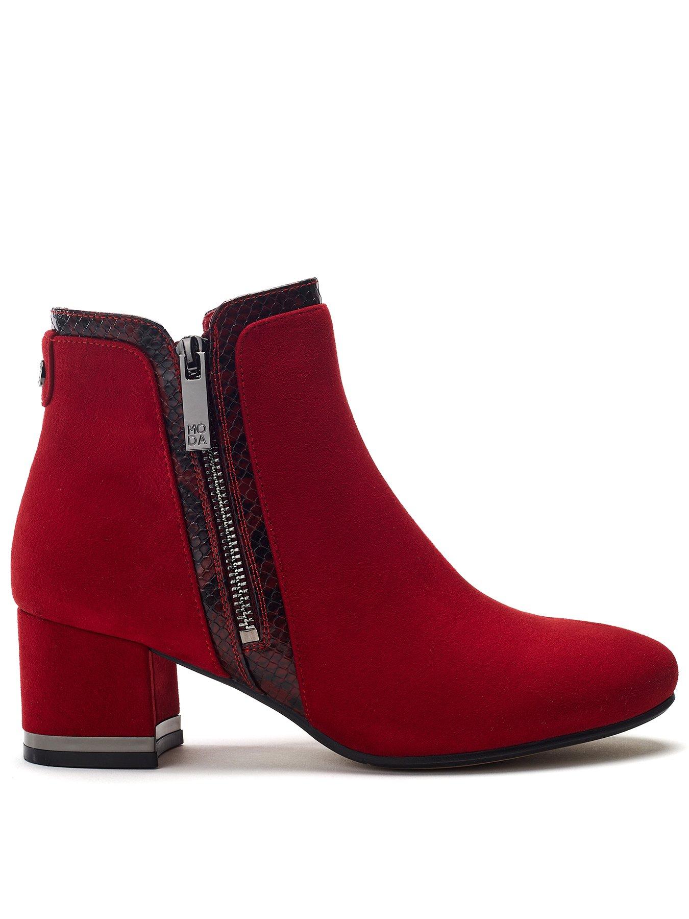 moda-in-pelle-pajor-heeled-ankle-boot-red