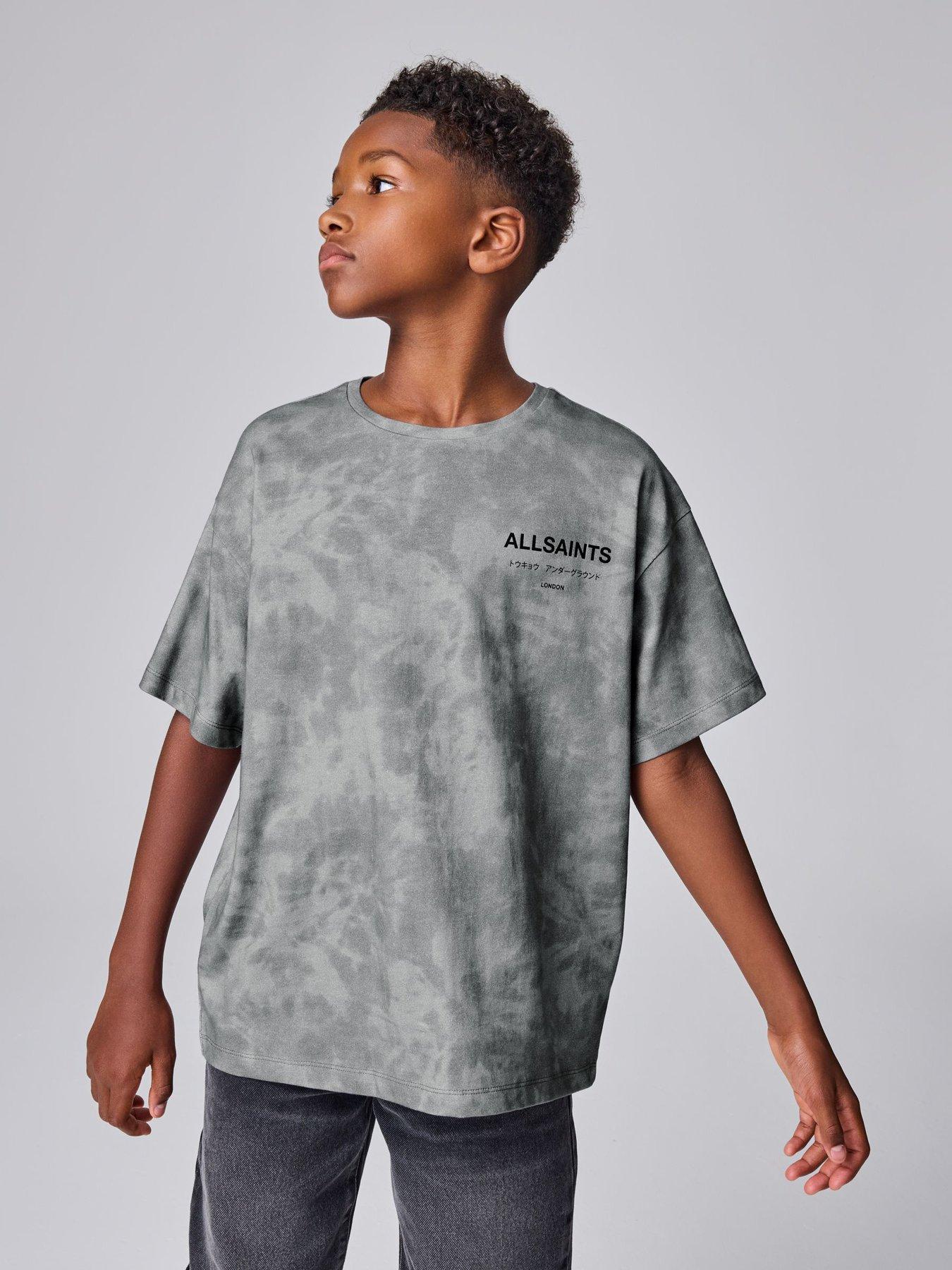 smALLSAINTS Older Boys Tie Dye T-Shirt - Grey