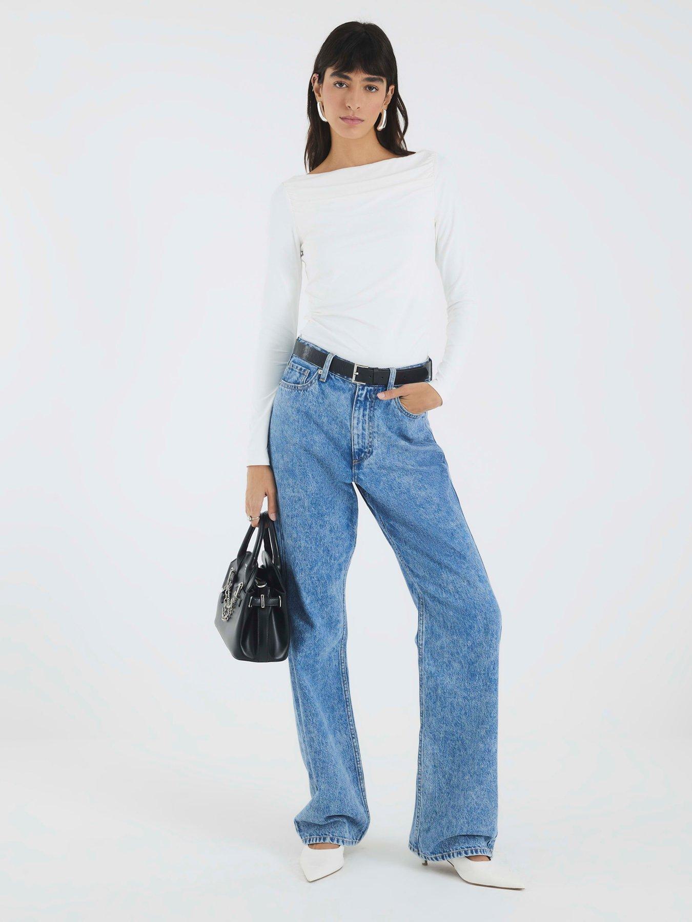 river-island-long-sleeve-polyamide-ruched-drape-top-whiteback